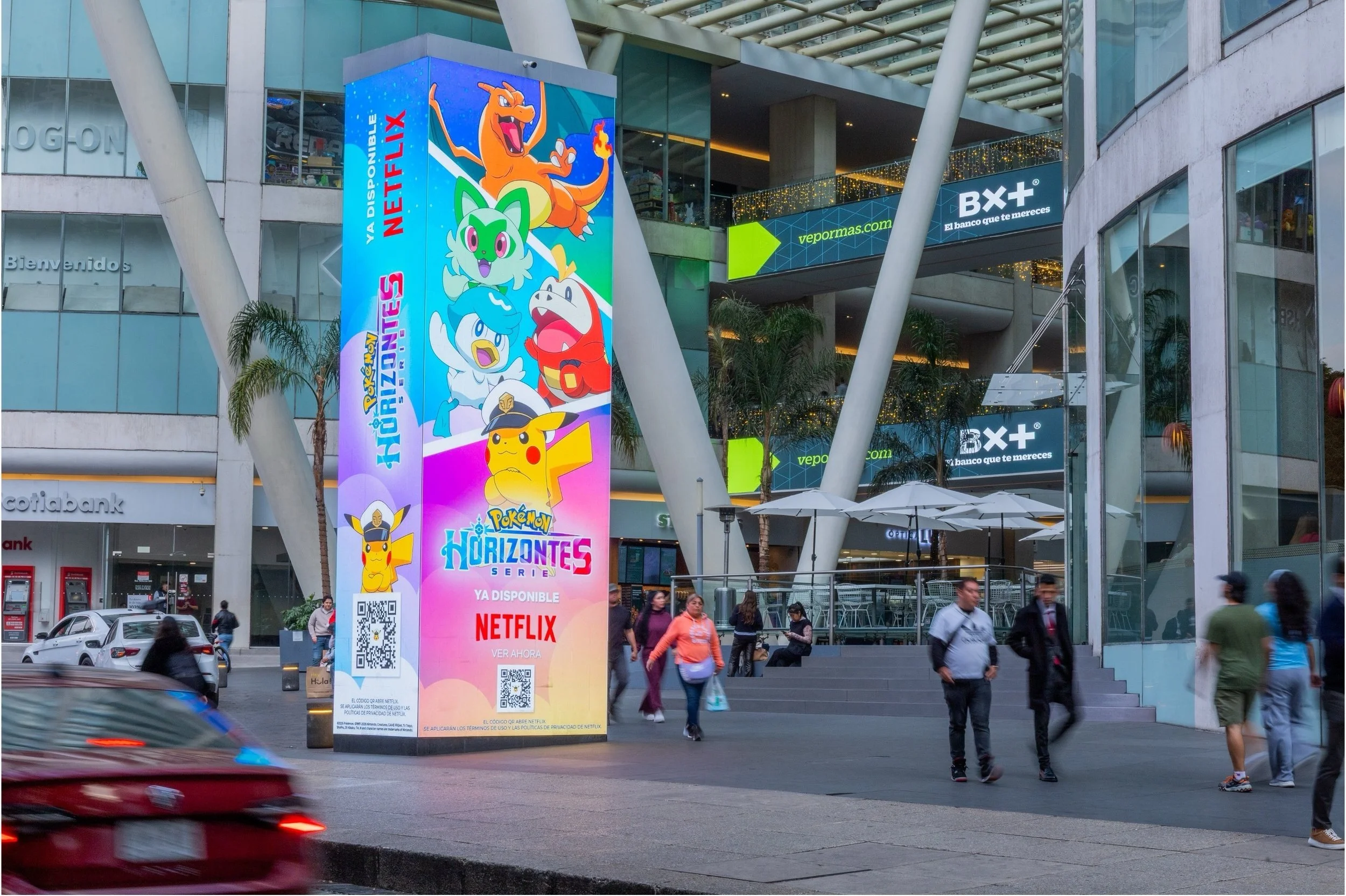 Pokémon Horizons and Netflix Digital Out of Home LED Billboard
