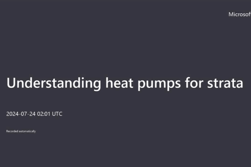 Watch: Understanding heat pumps for Apartment buildings