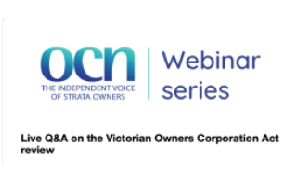 Live webinar Q&amp;A on the Victorian OC Act Review