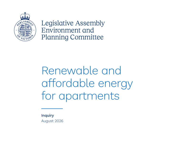 Inquiry calls for stronger apartment governance to unlock renewable and affordable energy
