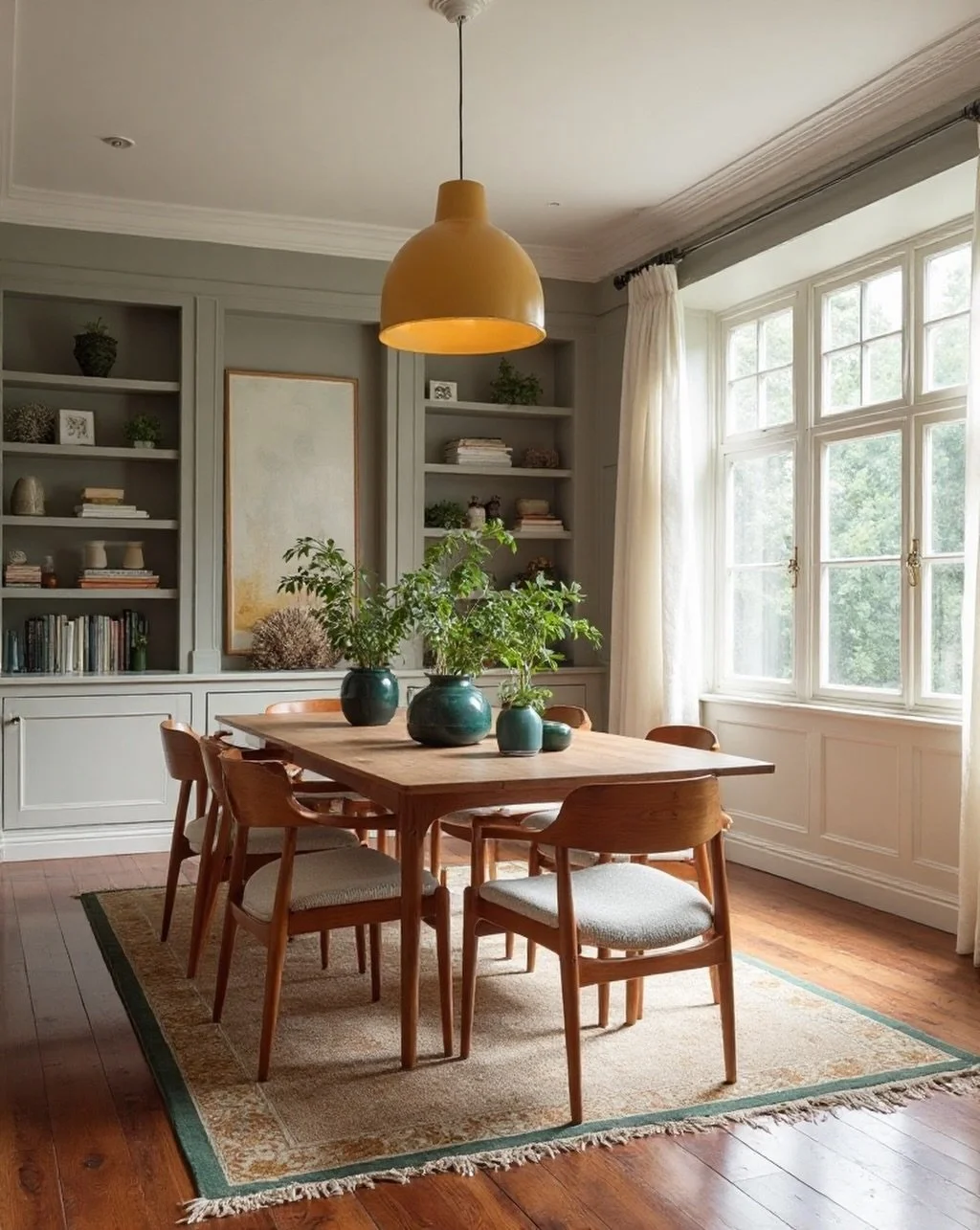 Creating calm spaces to relax, converse and dine brings me joy. 

Using paired back natural tones couple well with the revived period features of this room, adding a bespoke storage solution to maximise the allocated space for the focal point; a beau
