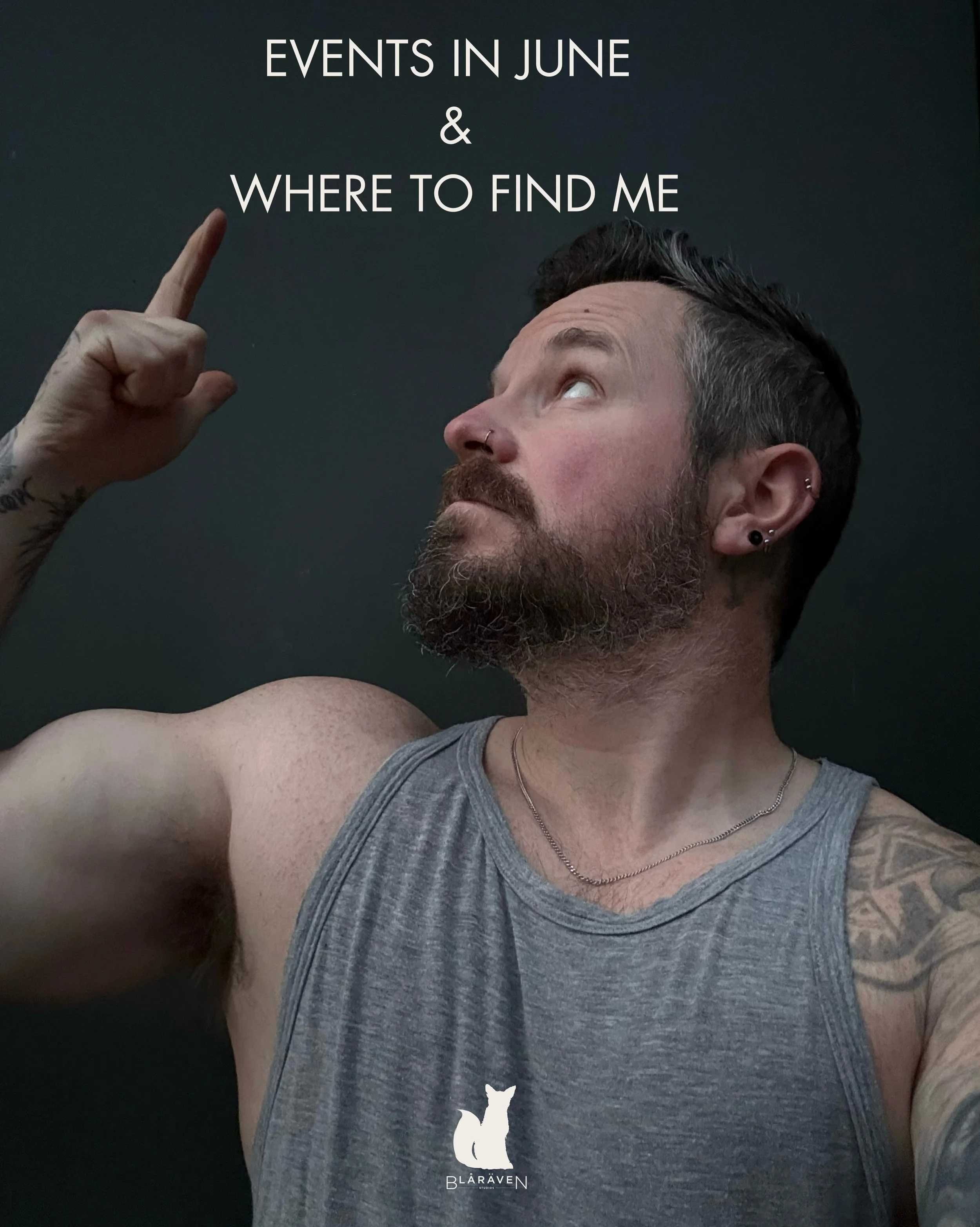 ALSO AVAILABLE 24/7 VIA WWW.BLARAVENSTUDIOS.COM

June is here! It may be getting colder, but don&rsquo;t let that stop us having a good time together!

Swipe through and save this post for all the places you can find me this month: 

Saturday 6th Jun