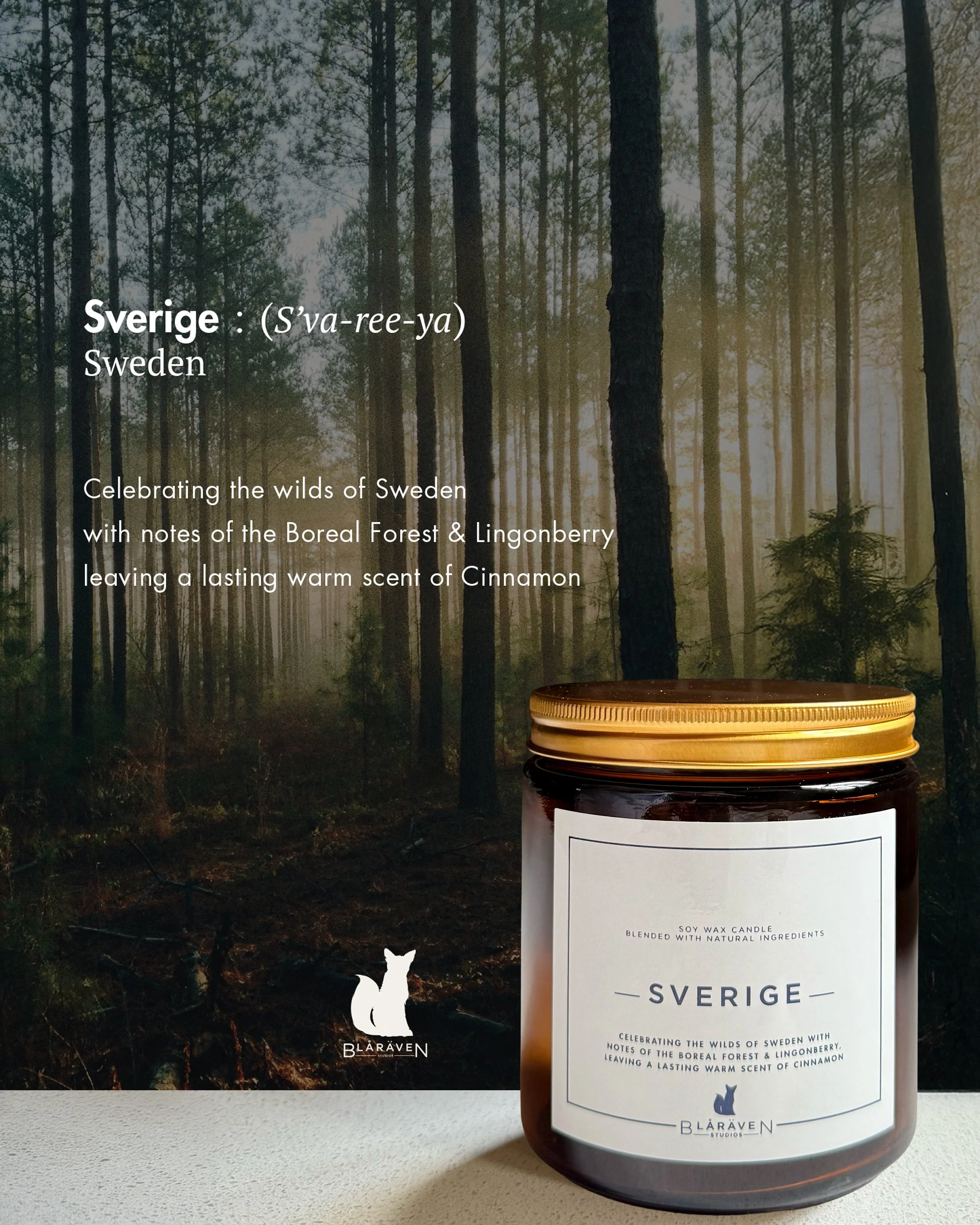Sverige | 65 hour burn candle
