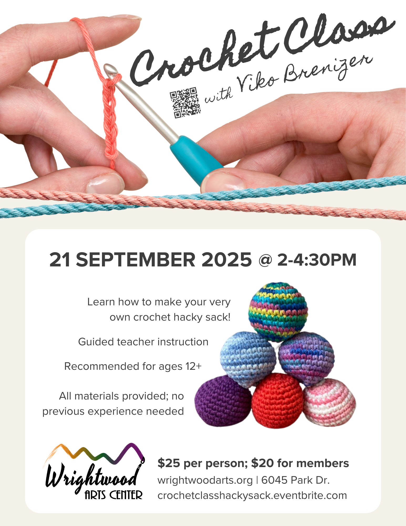 Crochet Hacky Sack Class