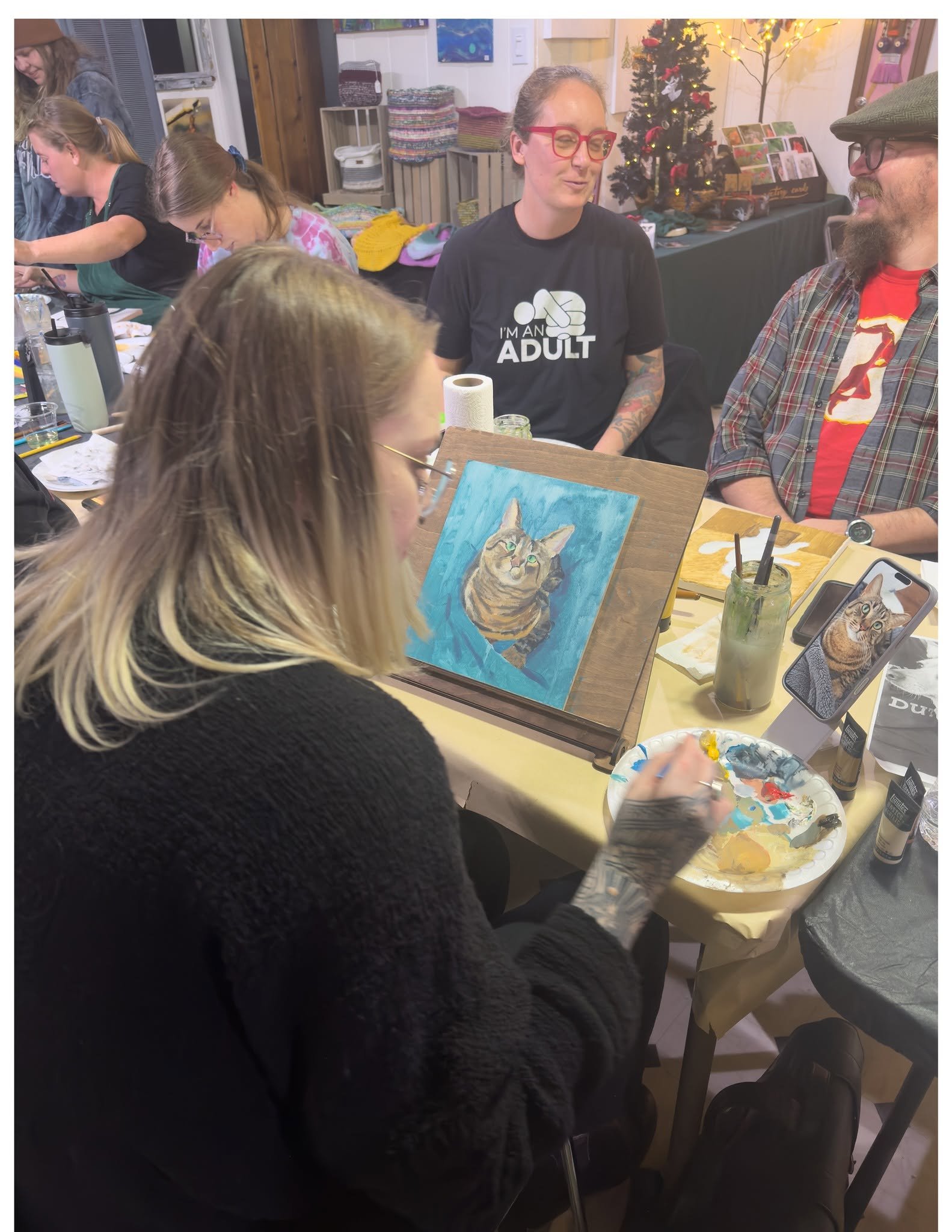 Pet Portrait Acrylic Paintings with Cheyanne Hunter.