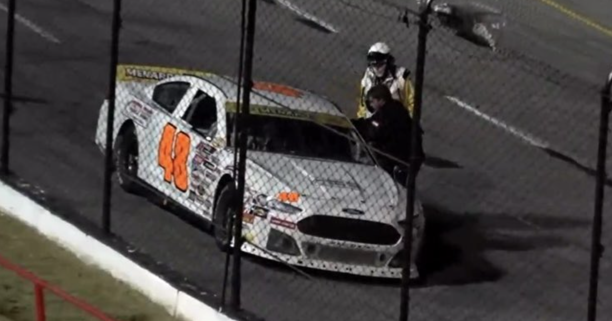 ARCA EAST: Brad Smith first behind the wall in an apparent true start-and-park