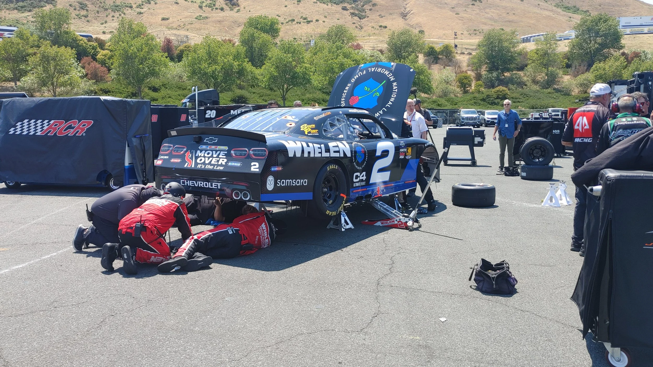 XFINITY: Sonoma splits the rear-end housing on Jesse Love’s Chevrolet