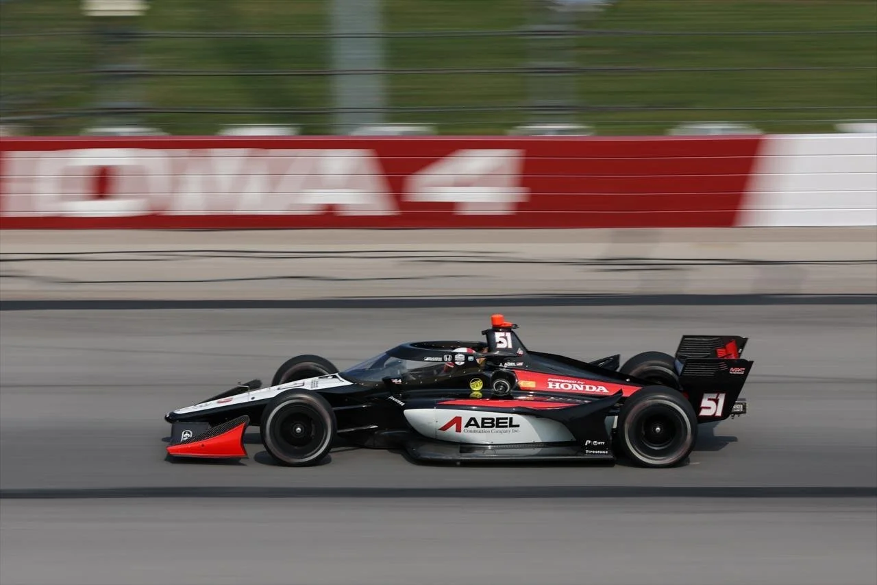 INDYCAR: Abel crashes out of Saturday Iowa race, Siegel doesn’t make the grid on Sunday