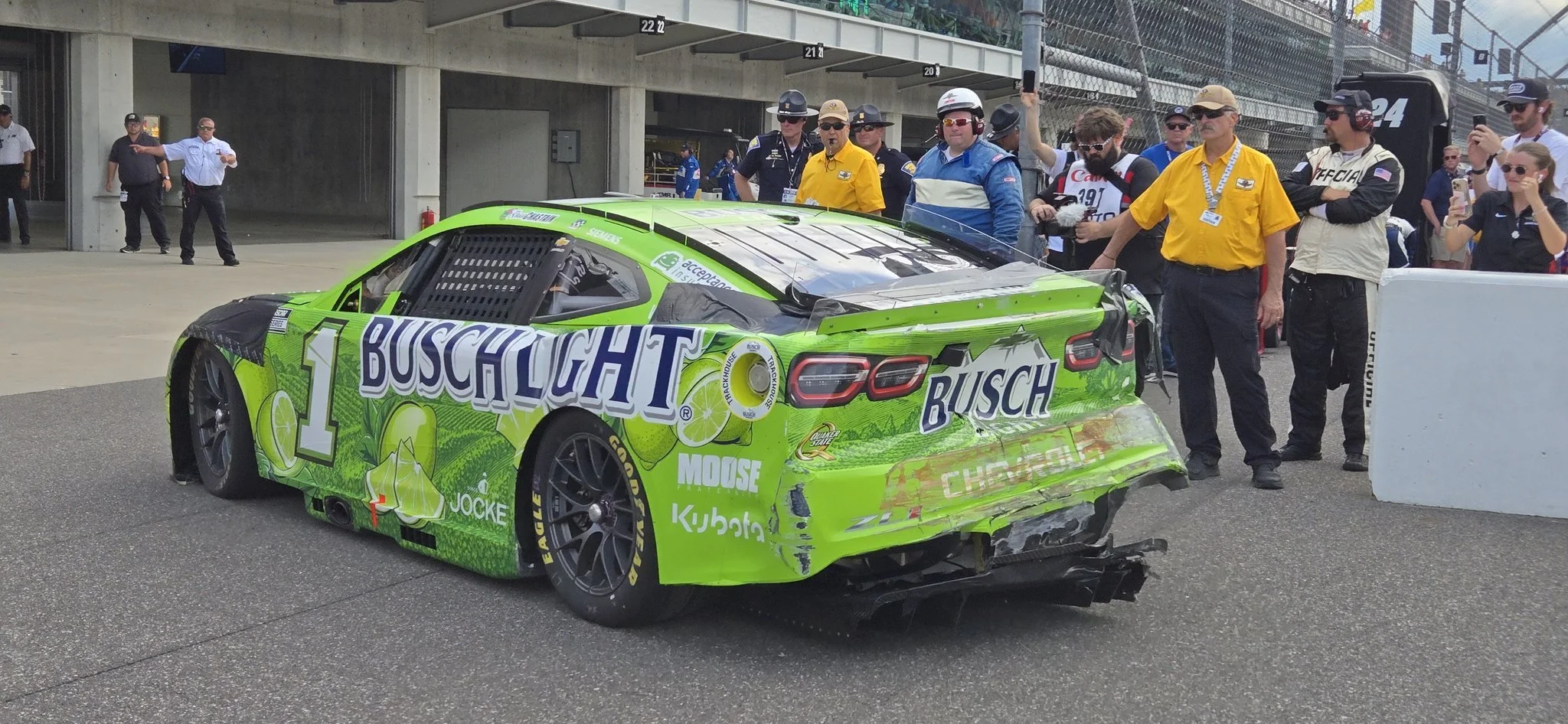 CUP: Contact entering Turn 3 ends Ross Chastain’s run at the Brickyard 400