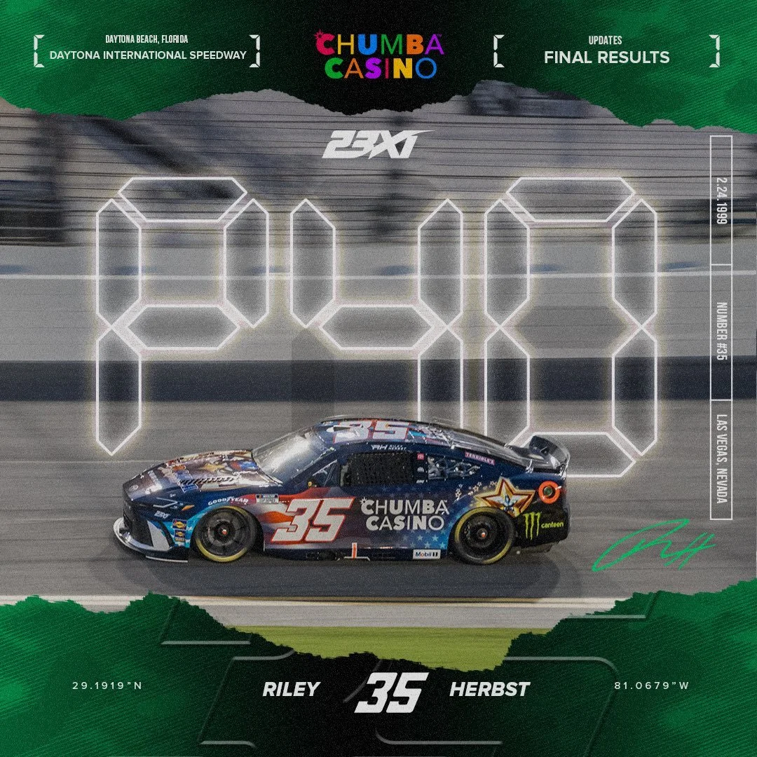 CUP: Riley Herbst nearly escapes Daytona pileup, but gets collected