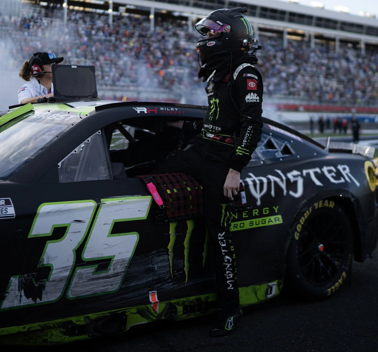 CUP: Riley Herbst the second-straight Roval disqualification by failing minimum weights