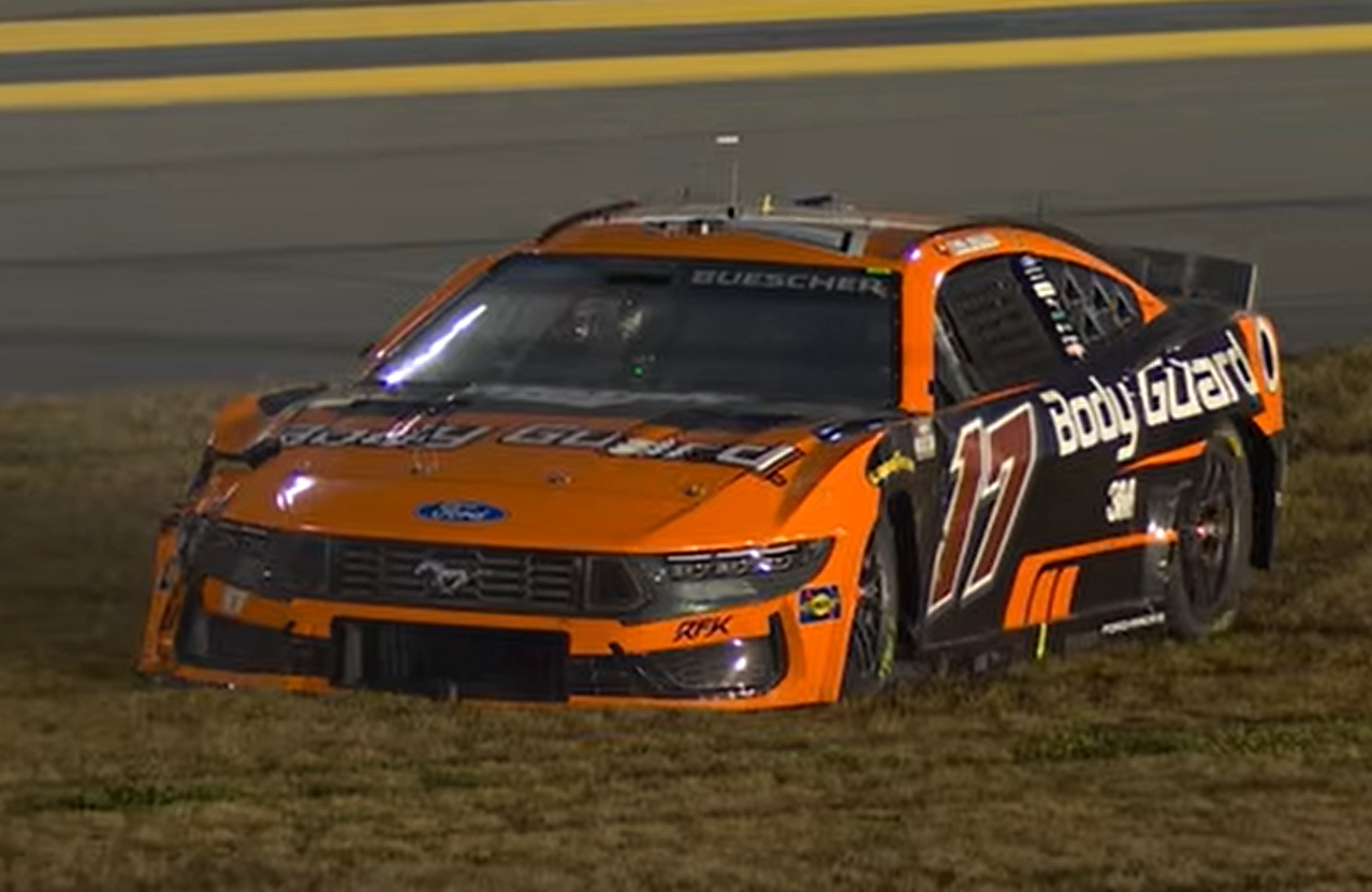 CUP: RFK Racing’s dominance of Duel Race 1 begins to falter after Chris Buescher’s wreck; Mears goes full-throttle into 500 field 