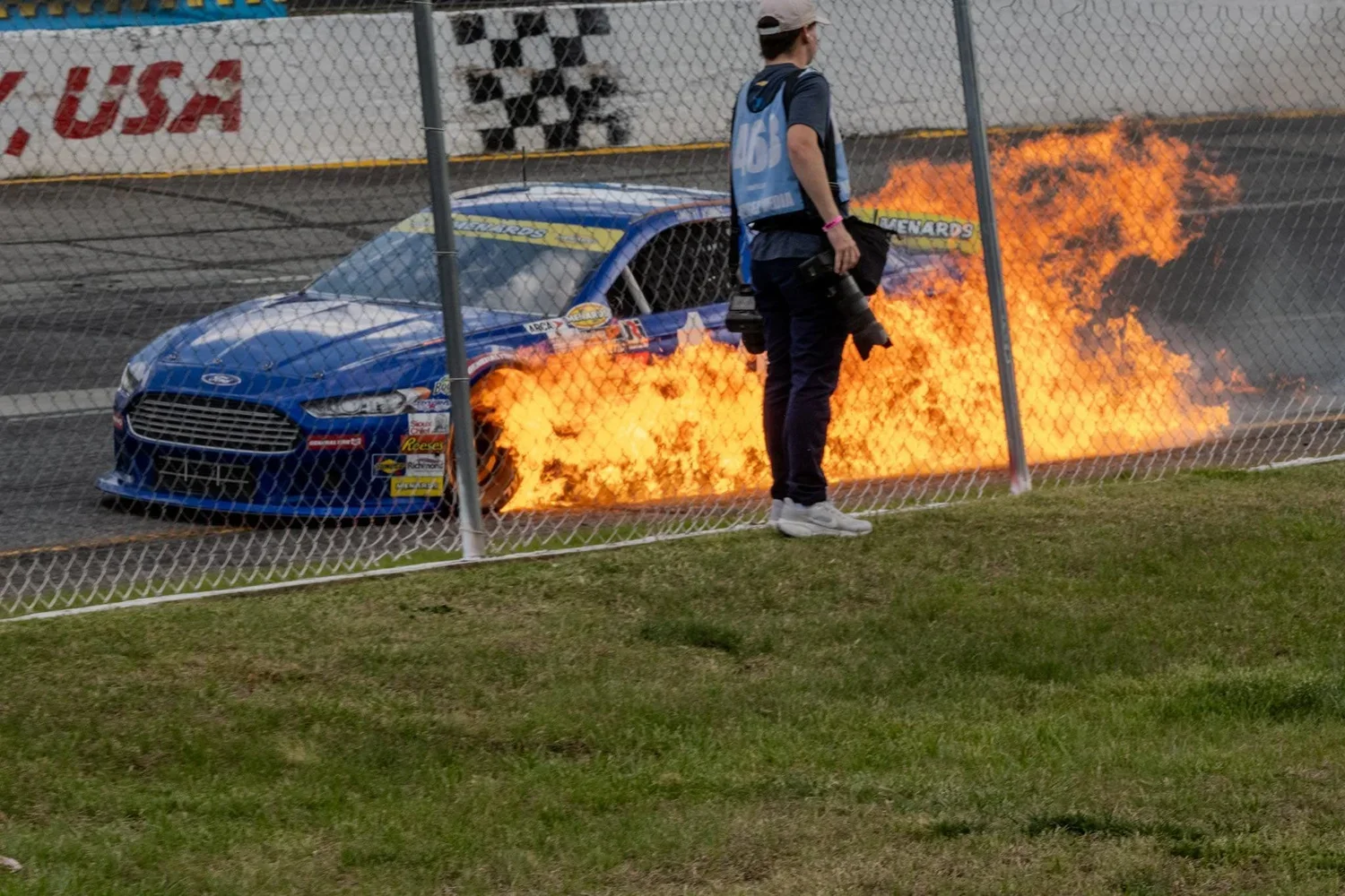 ARCA EAST: Friday fire leads to Saturday “start-and-park” for Tim Monroe