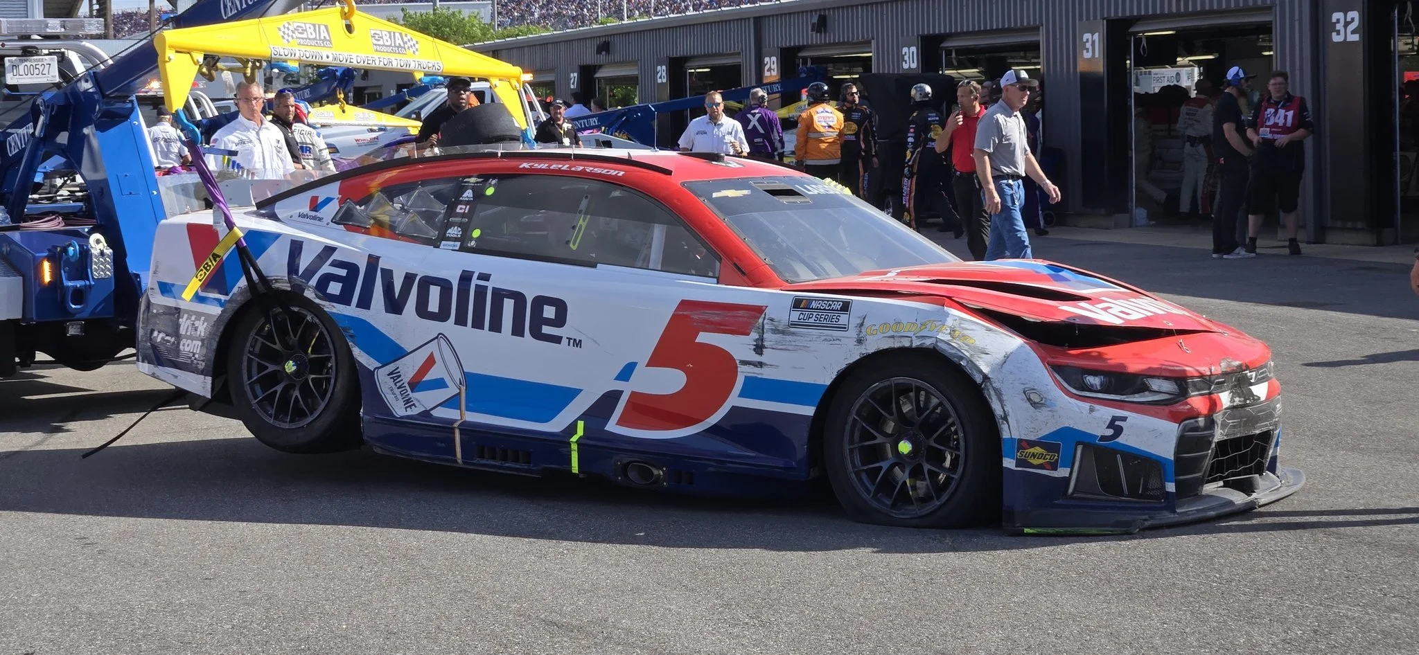 CUP: Kyle Larson’s superspeedway woes continue after massive multi-car pileup in Talladega
