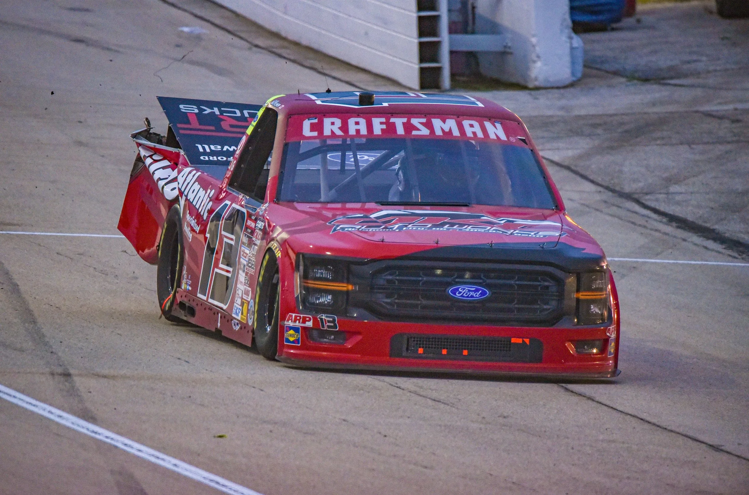 TRUCKS: Cole Butcher accidentally strikes a squirrel, then the wall at tricky Texas