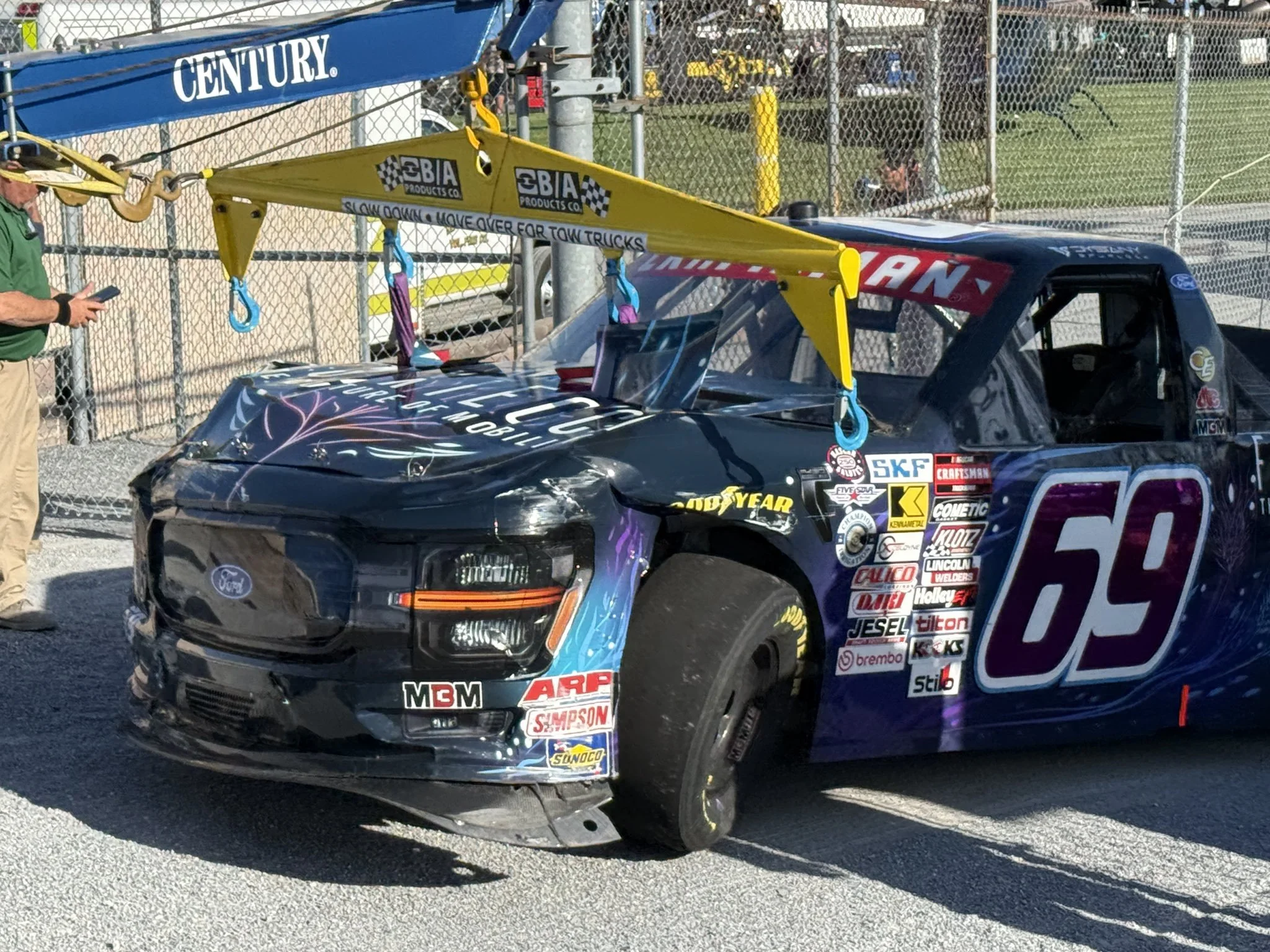 TRUCKS: Monster Mile proves unforgiving in Dystany Spurlock’s NASCAR debut