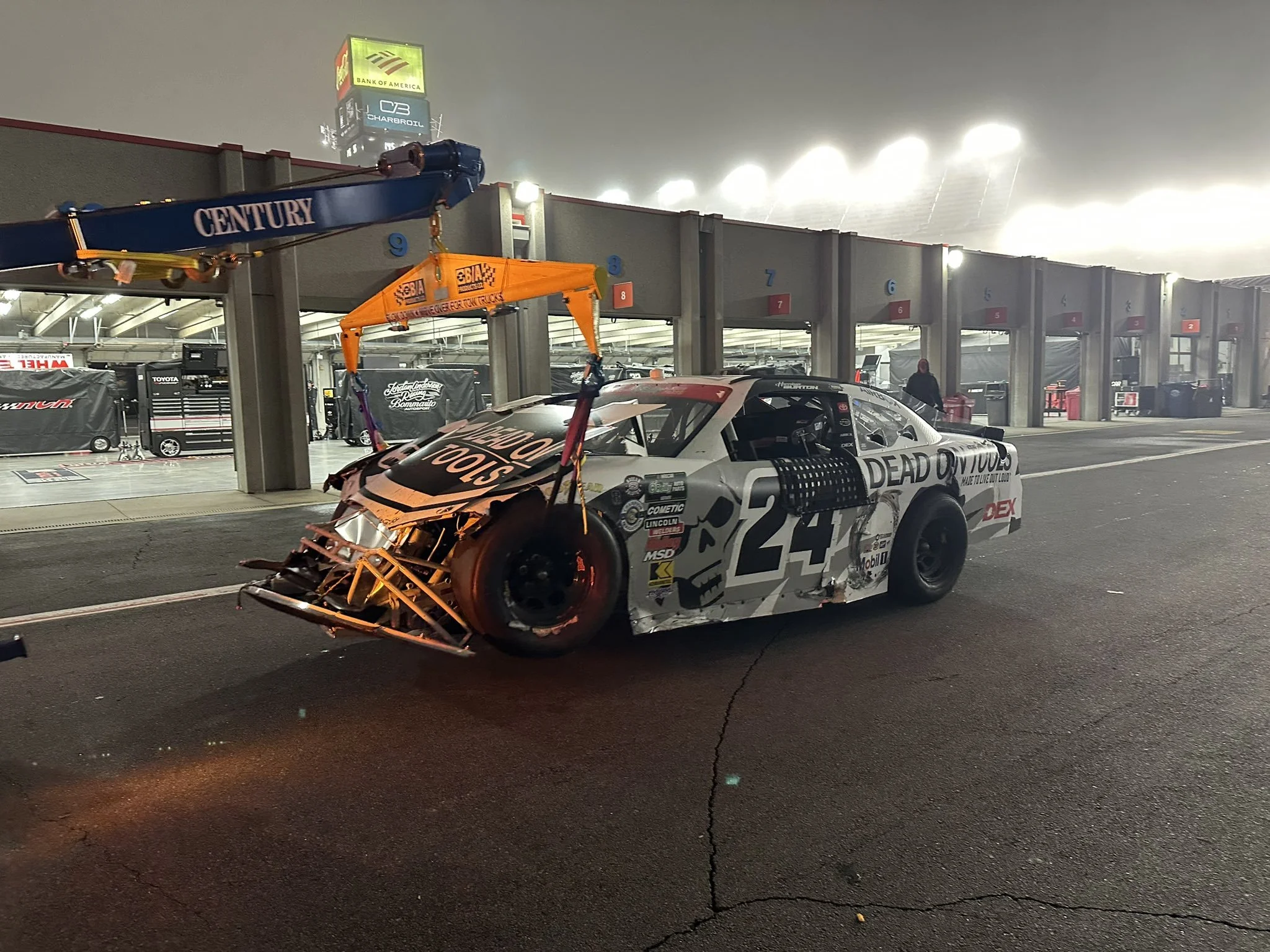 O’REILLY: Harrison Burton swept up in foggy mess at Charlotte