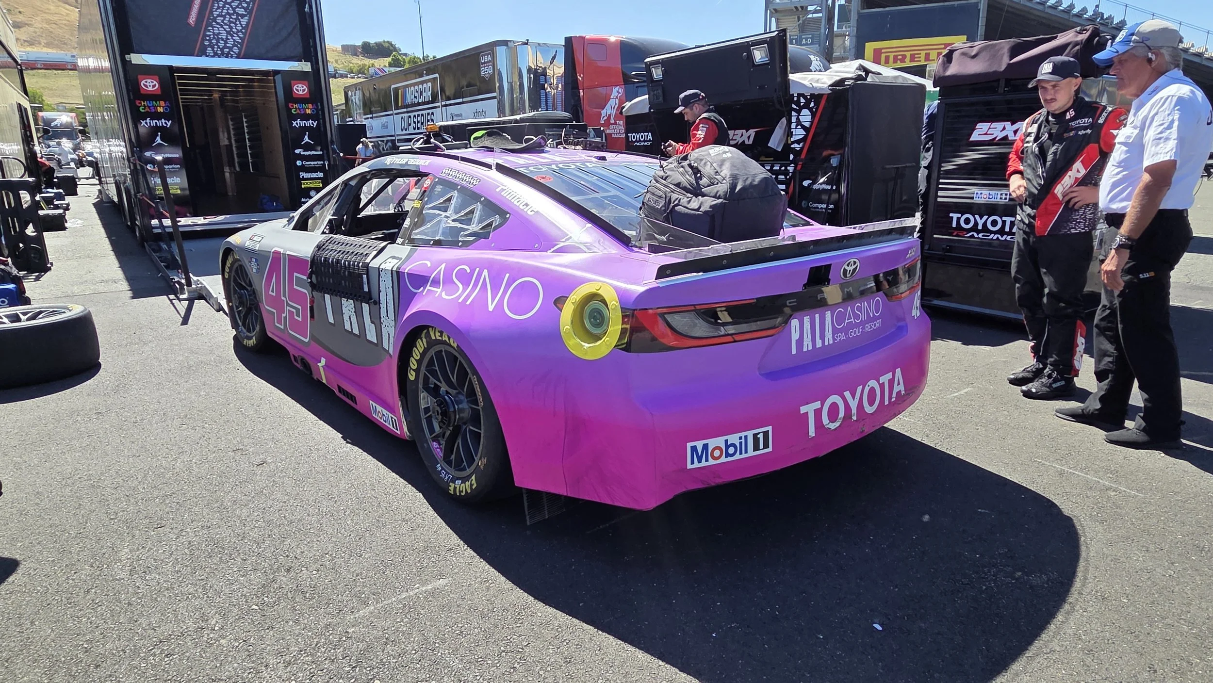CUP: One week after dominating San Diego, 23XI struggles in Sonoma, where Tyler Reddick scores rare last-place finish 