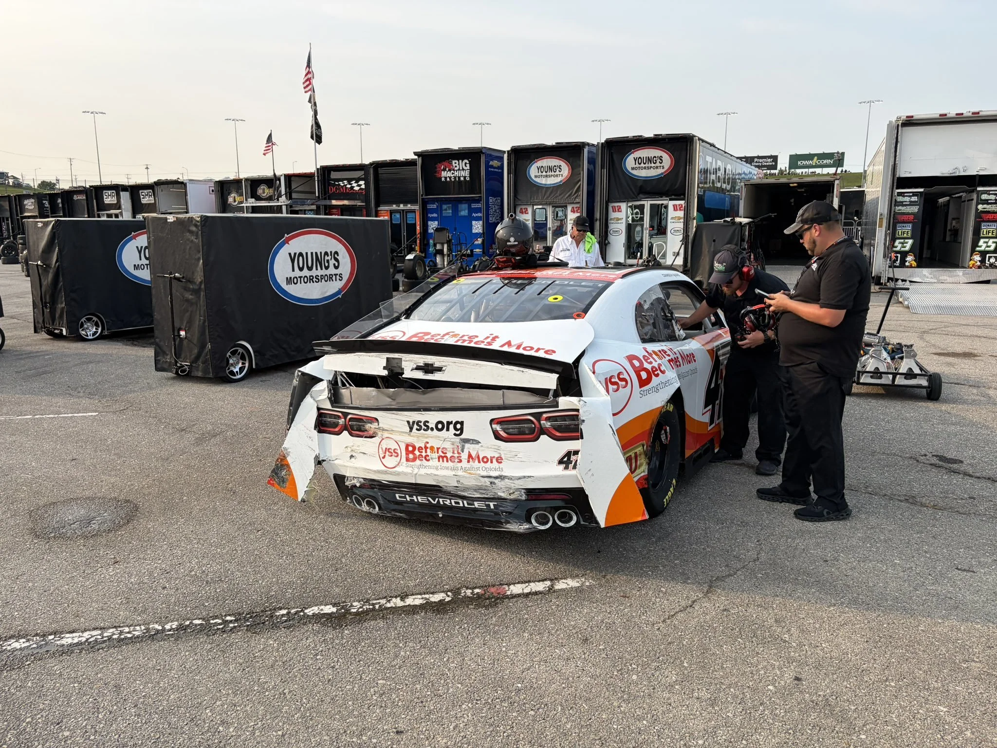 O’REILLY: Last-place battle at Iowa decided after lapped Jesse Love wrecks Carson Ware