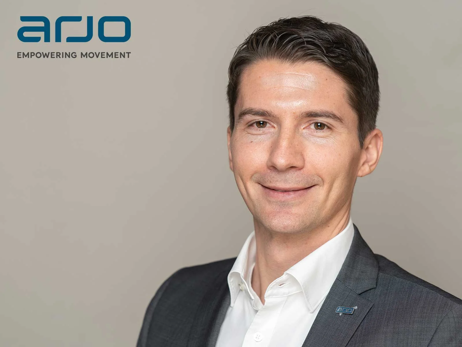 Andreas Aerni von Arjo, Testimonial und Referenzgeber, im professionellen Business-Porträt