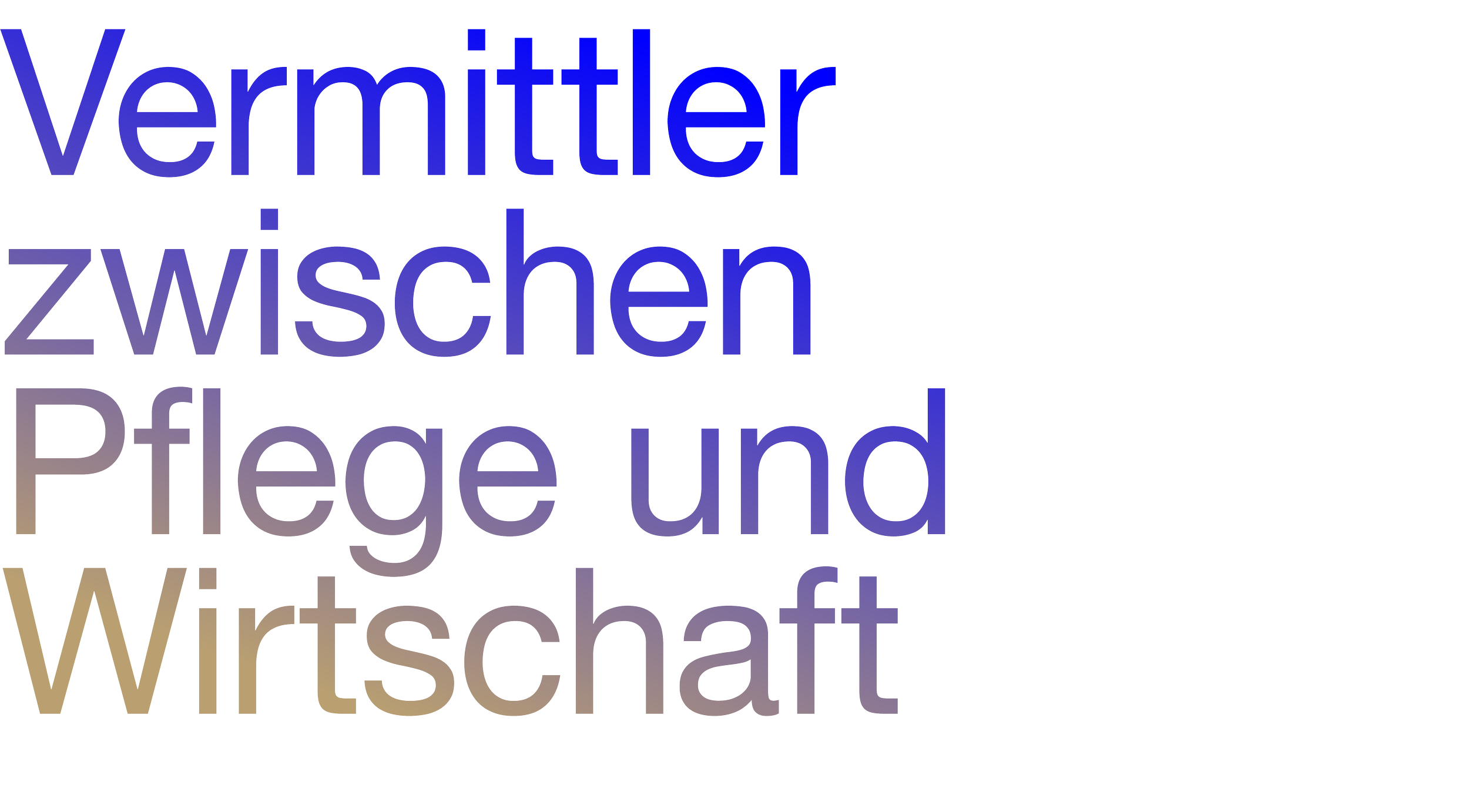 Text: Vermittler zwischen Pflege und Wirtschaft