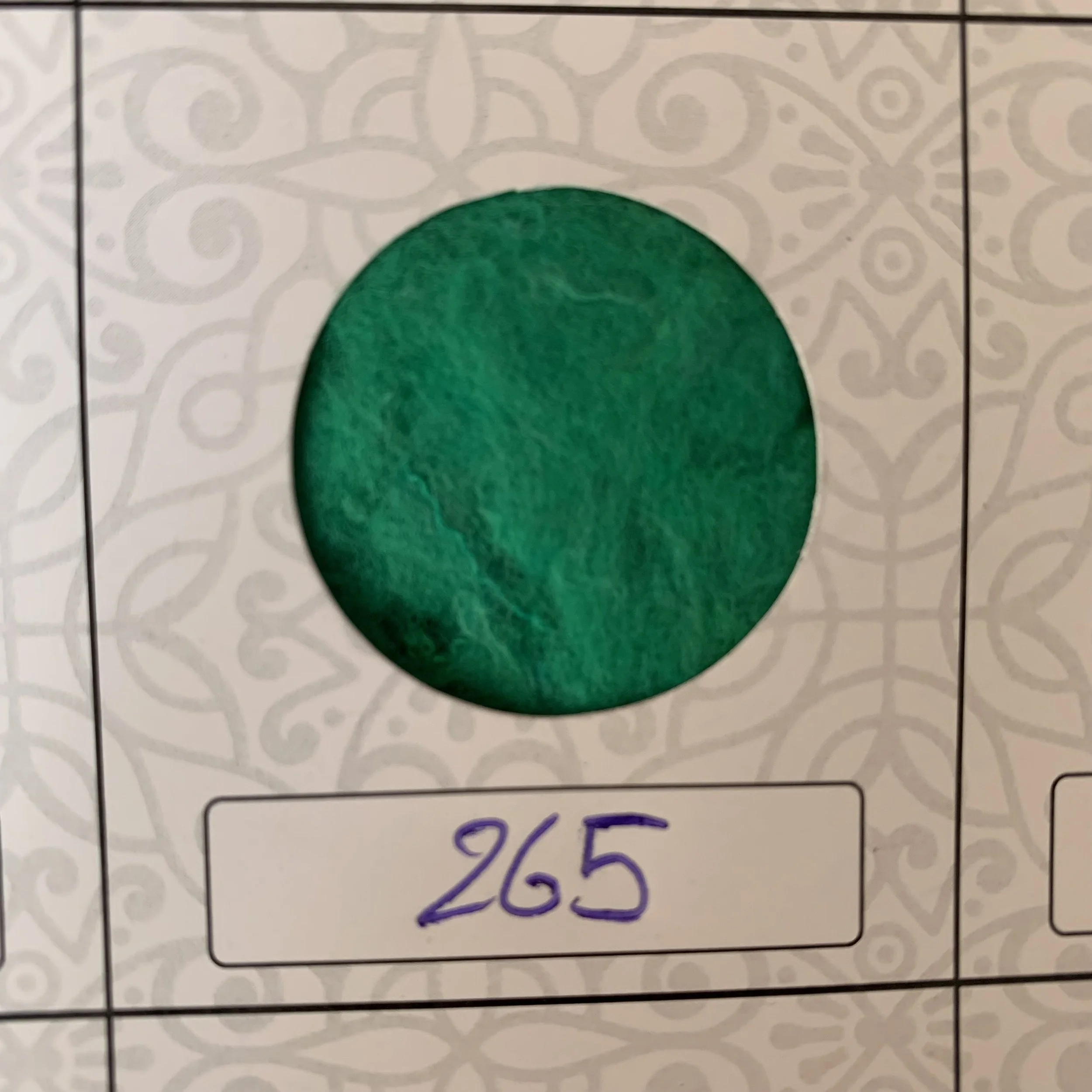 cotton fiber sea green