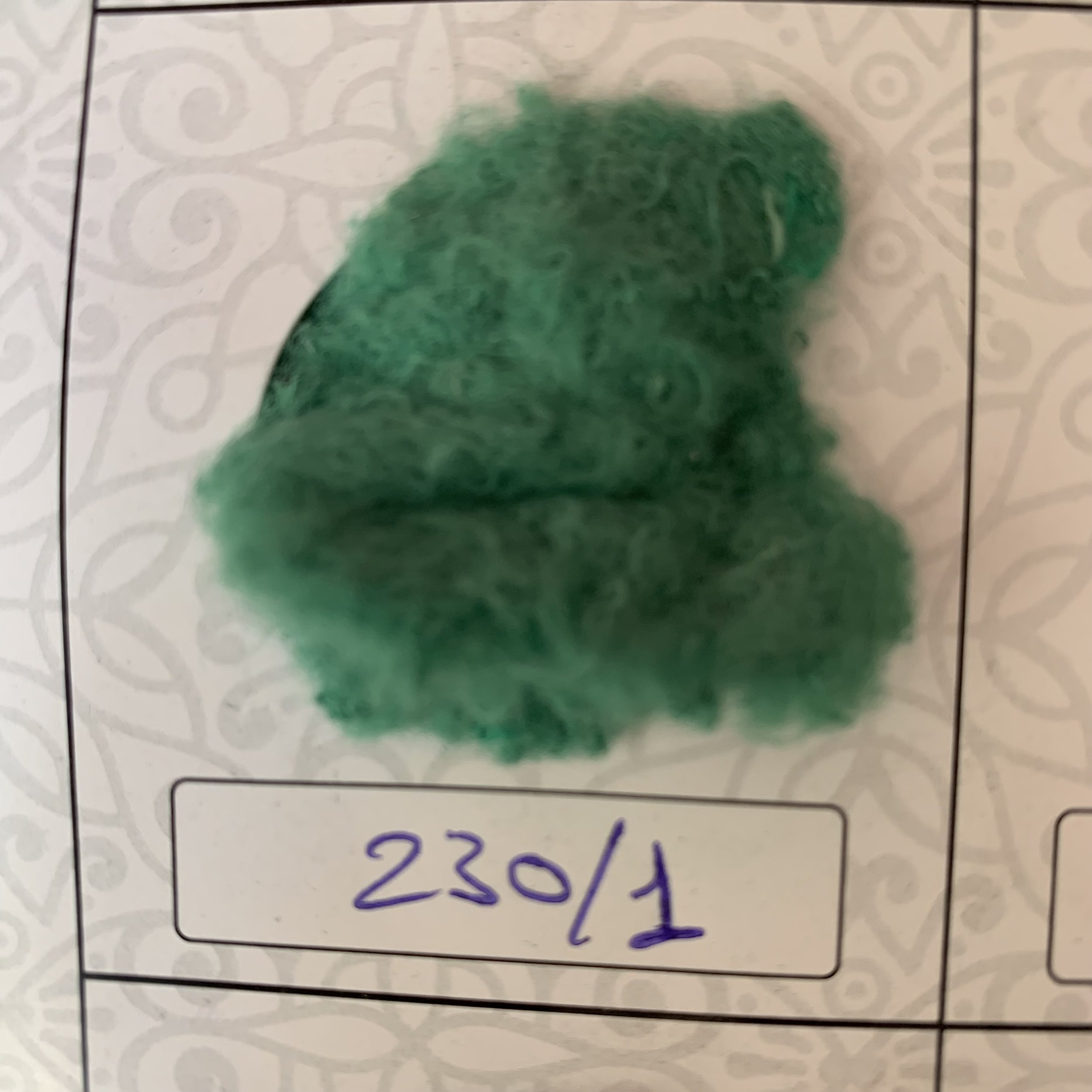 cotton fiber forest green