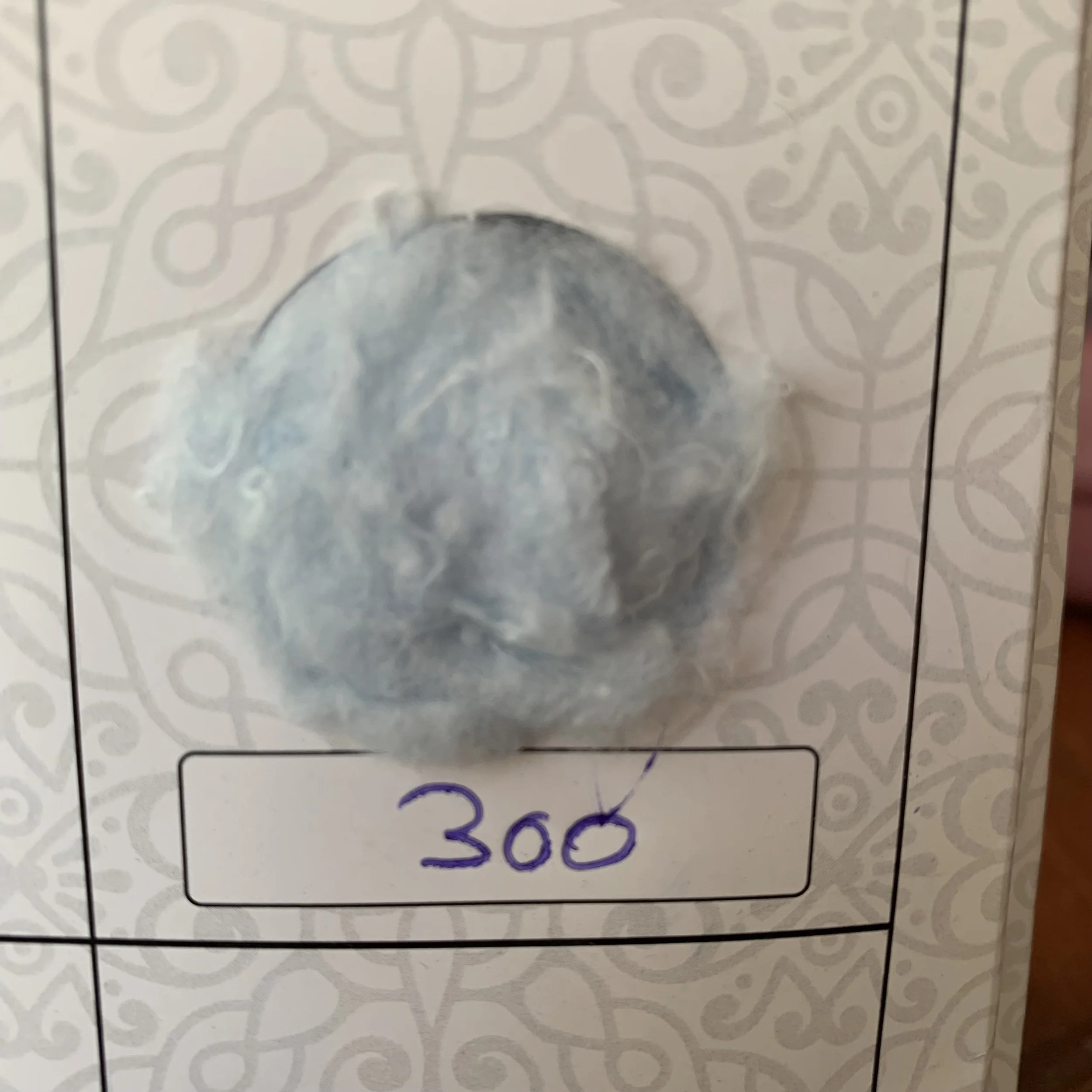 cotton fiber pastel blue
