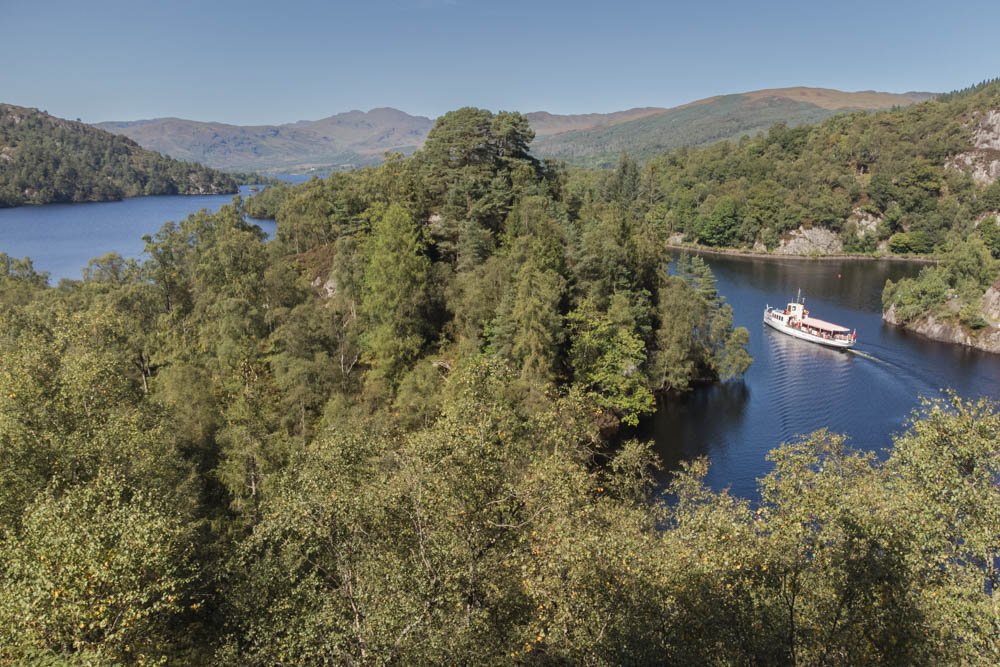 Steamship Sir Walter Scott as seen from the viewpoint