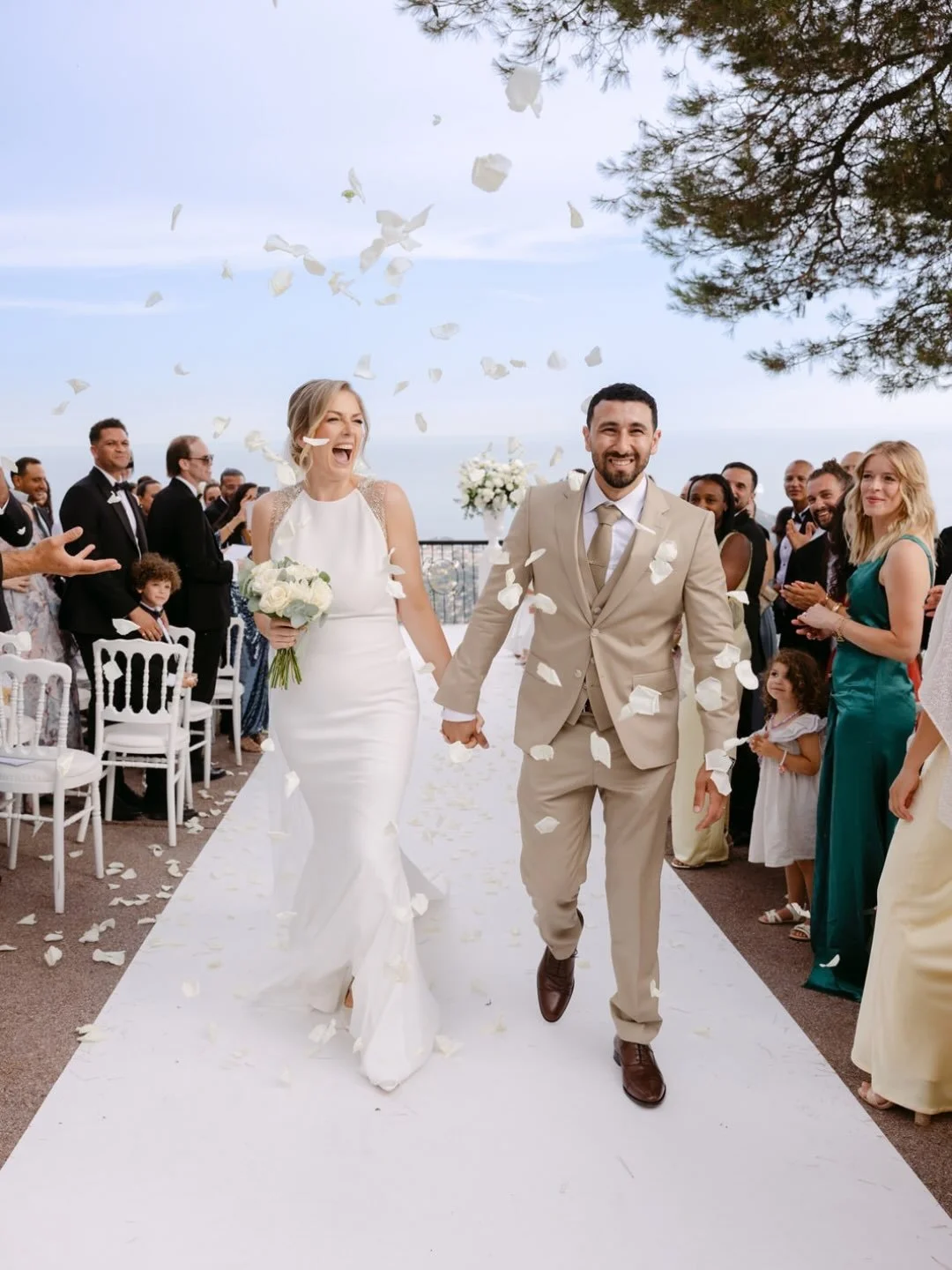 A wedding that felt like floating in the sky. ✨
So much emotion, so much love, and more than a few tears. A beautiful French-Egyptian celebration at Domaine de Mont Leuze, overlooking the French Riviera, under the endless blue skies of the South of F