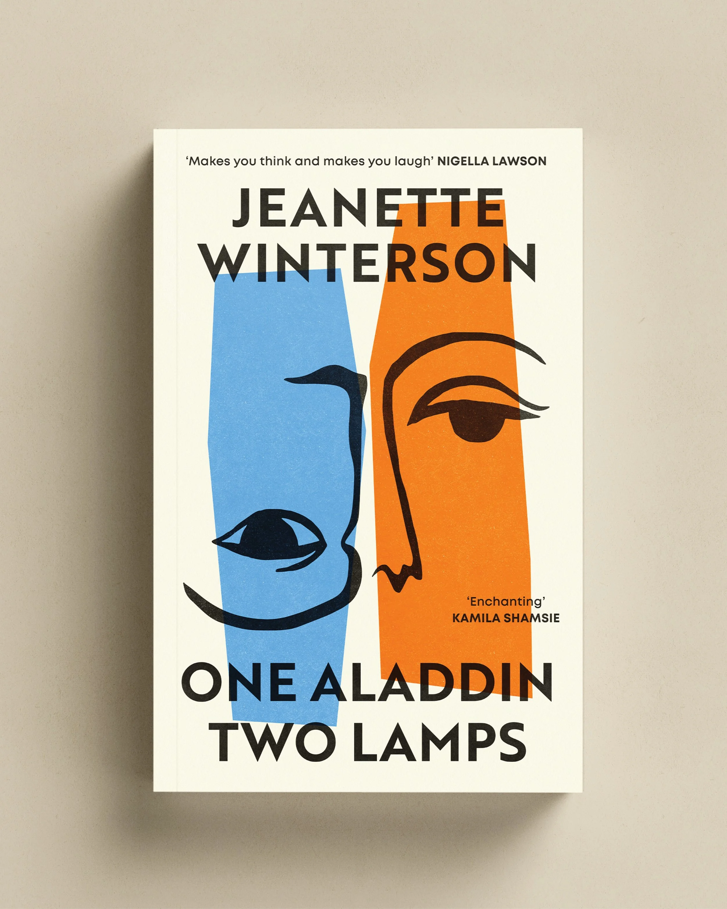 Cover design for One Aladdin Two Lamps by Jeanette Winterson