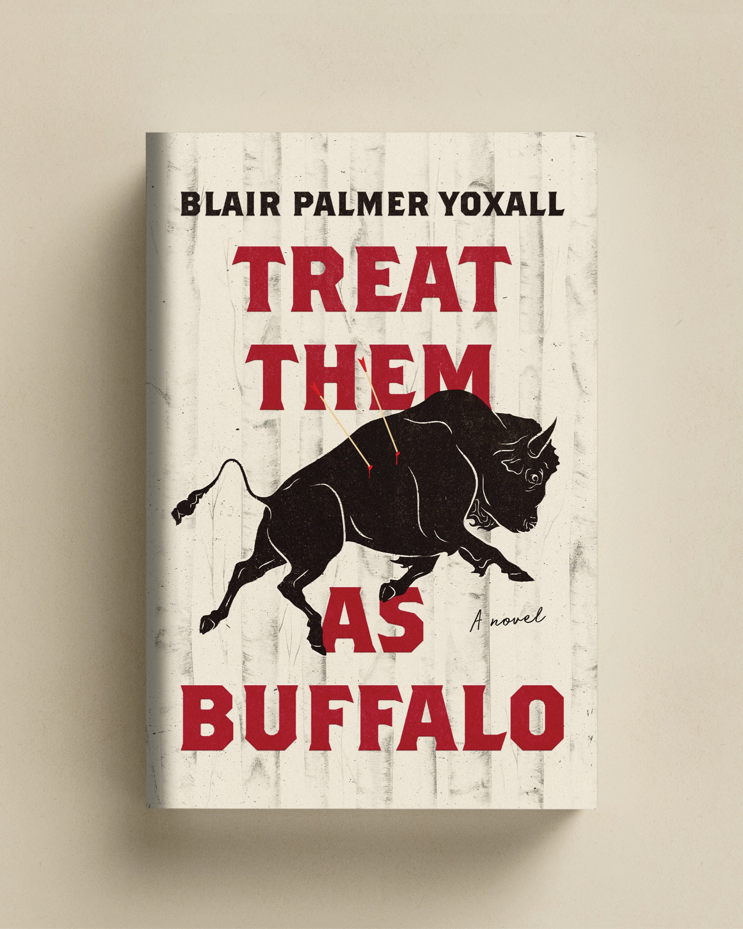 Cover design for Treat Them As Buffalo by Blair Palmer Yoxall