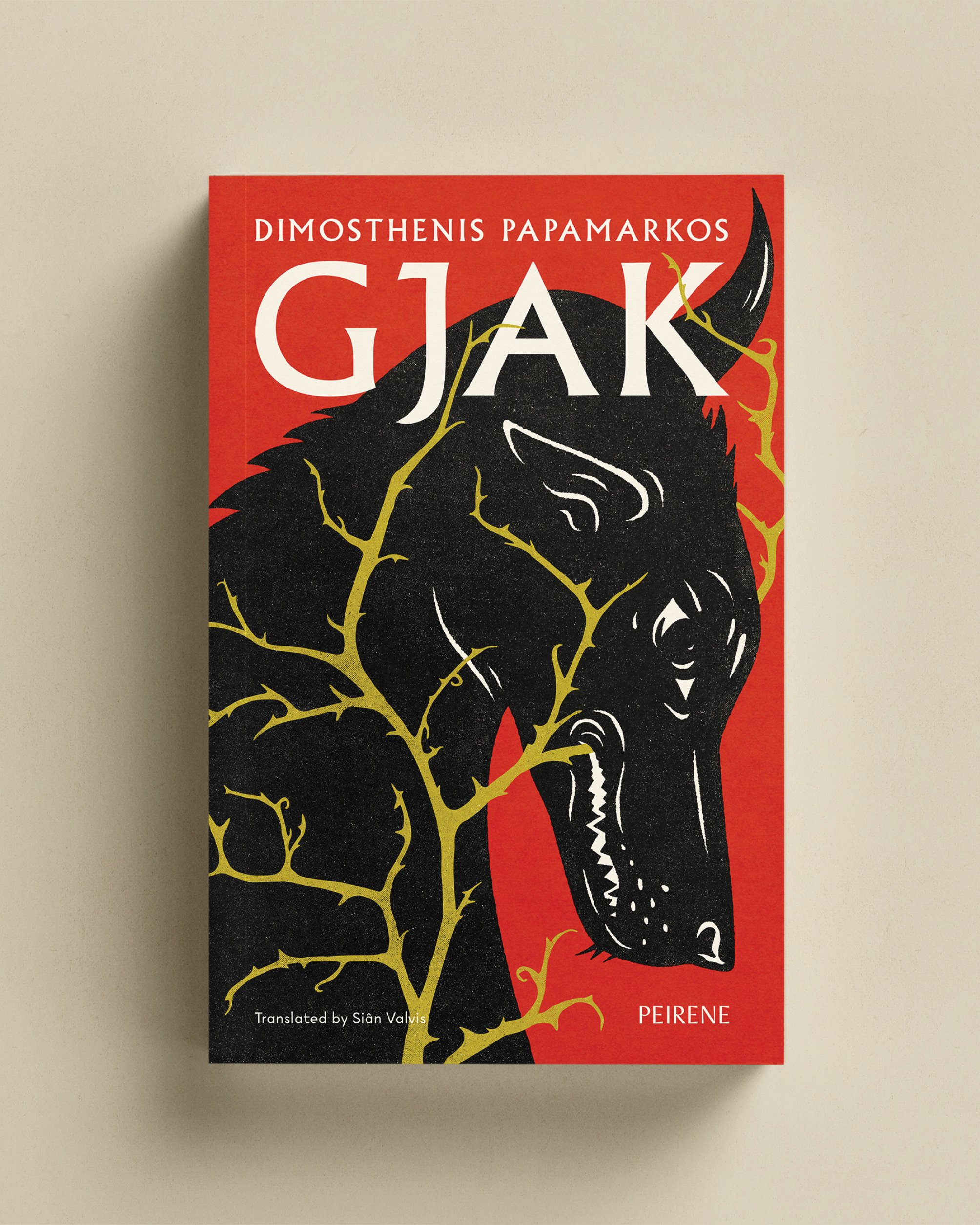Cover design for Gjak by Dimosthenis Papamarkos