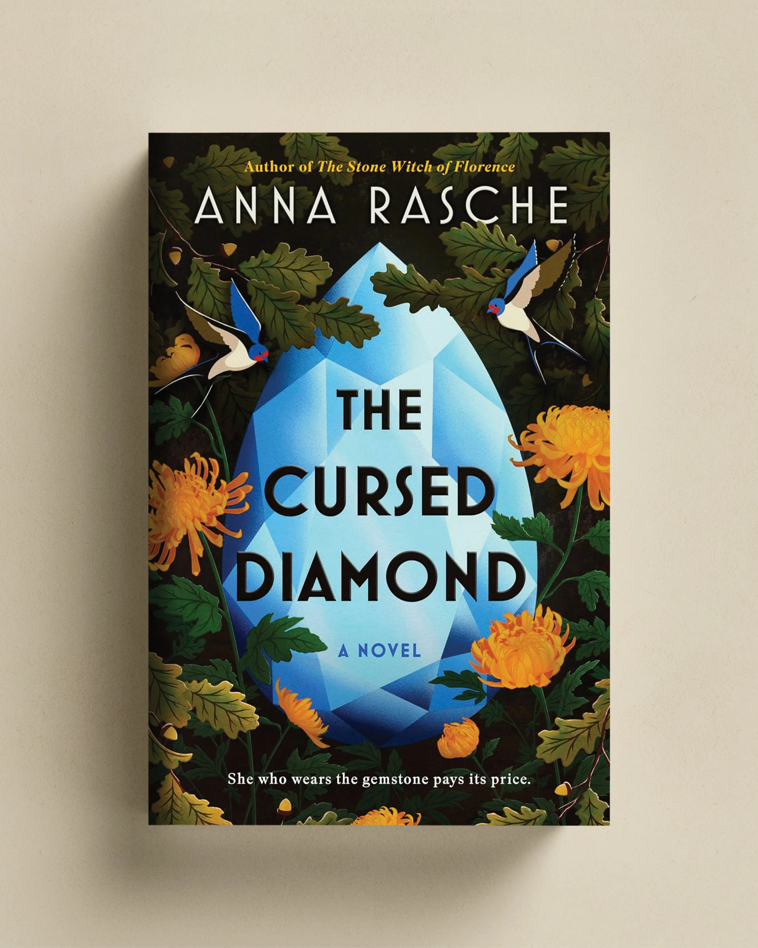 Cover design for The Cursed Diamond by Anna Rasche