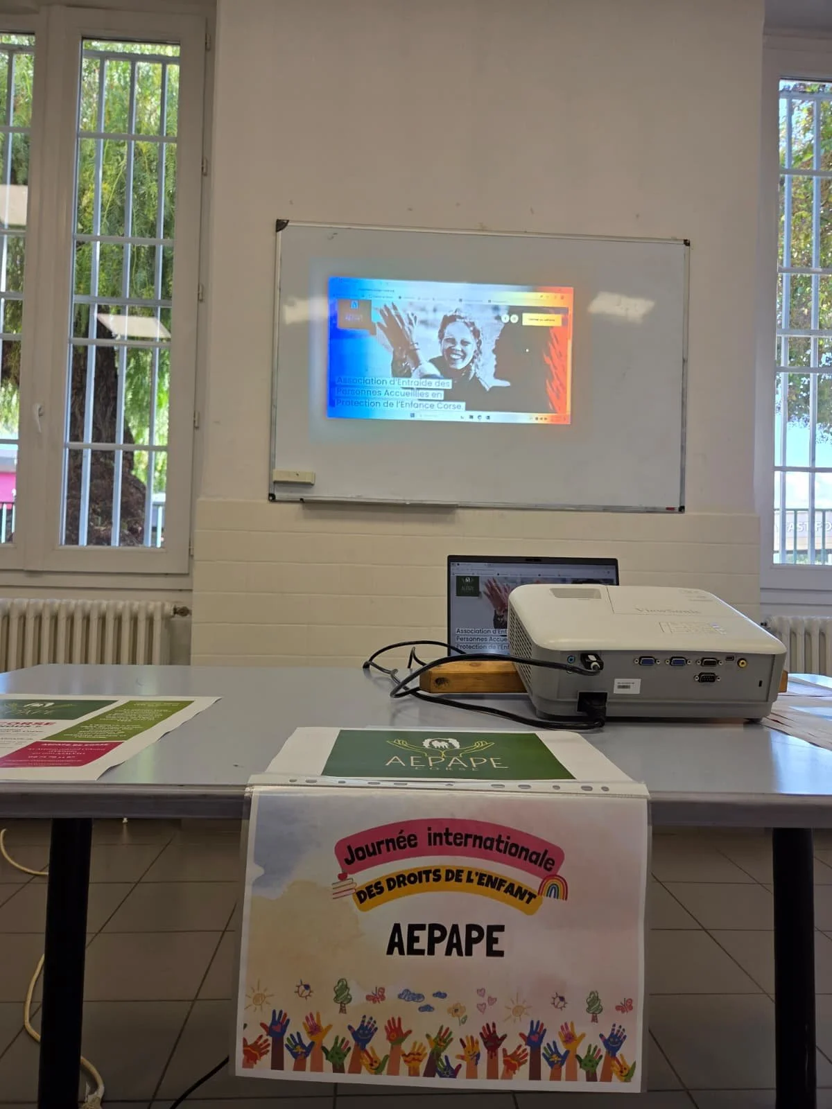 Photo du stand de l'AEPAPE Corse