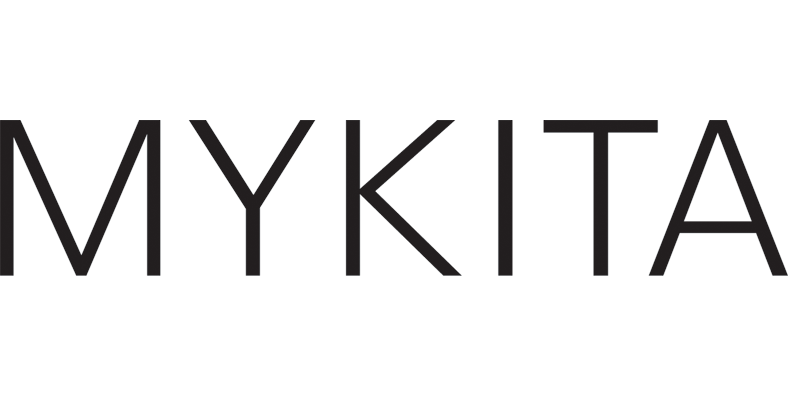 The image features the logo of MYKITA, a brand name in black uppercase letters on a white background.