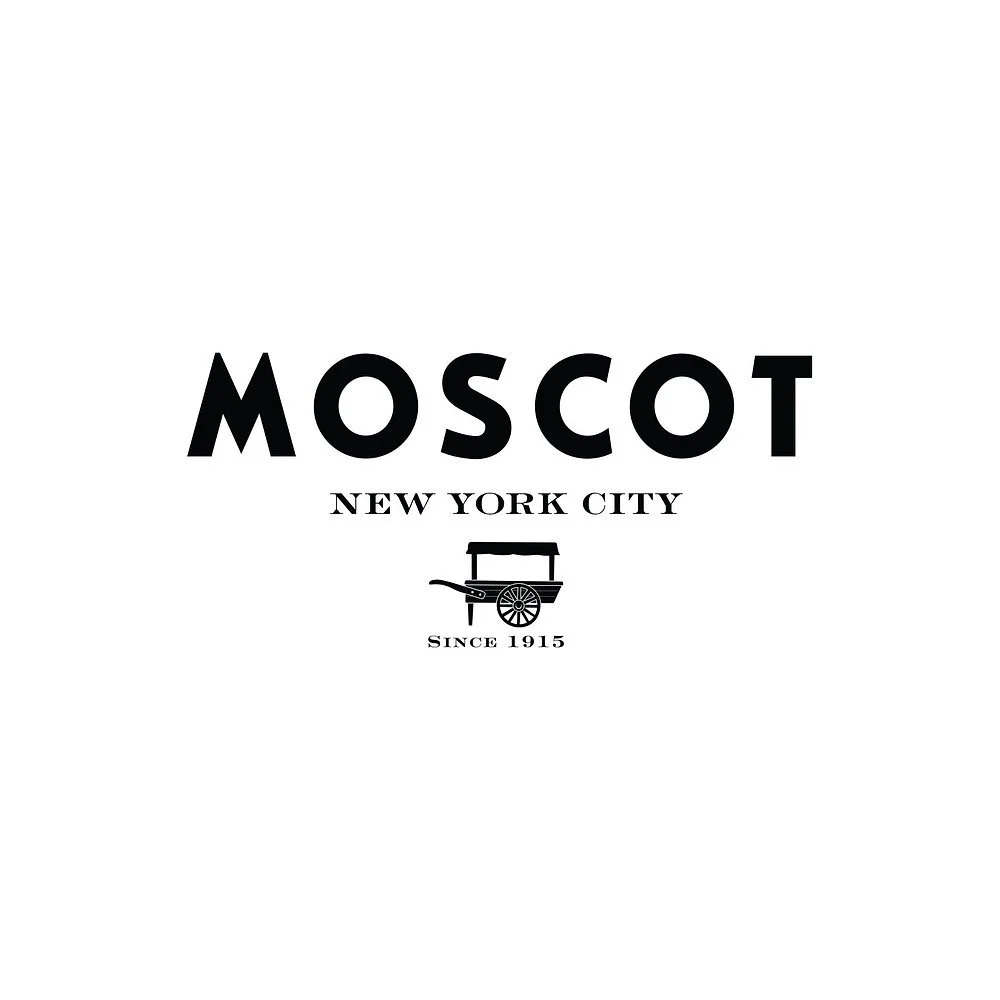 Moscow New York City logo with a vintage wagon illustration, established in 1915.