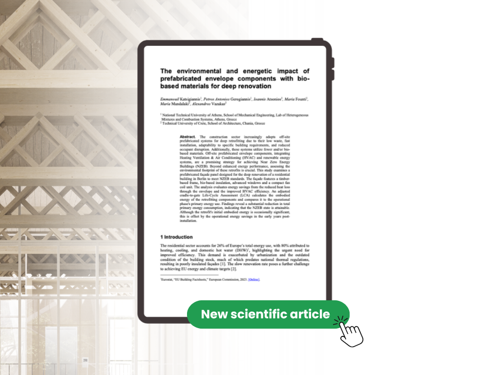 GreeNest Research Published on Bio-Based Prefabricated Façades for Deep Renovation