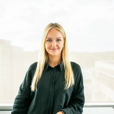 Ieva Kavaliauskaitė sharing her testimonial for Bruno Morgante as a Workshop Facilitator and Keynote Speaker