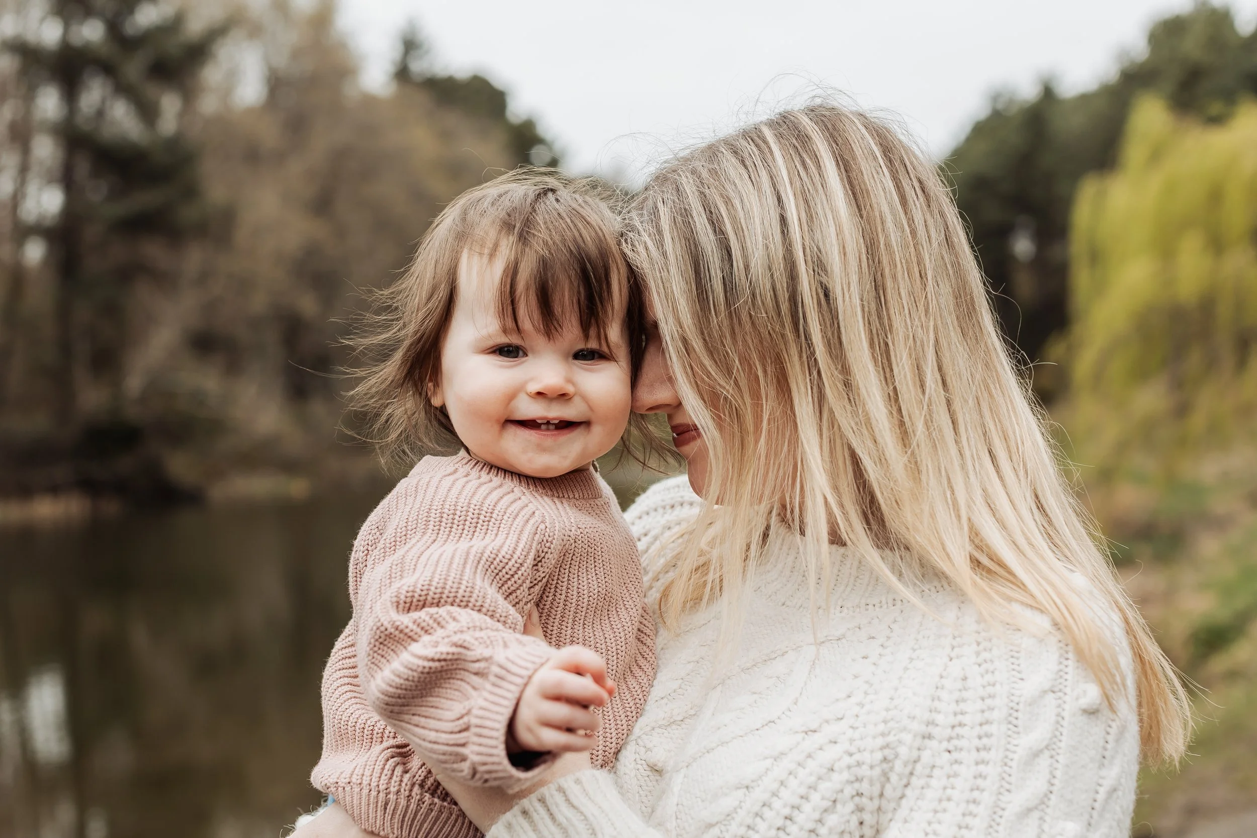 Dublin family photoshoot, mum and baby relaxed