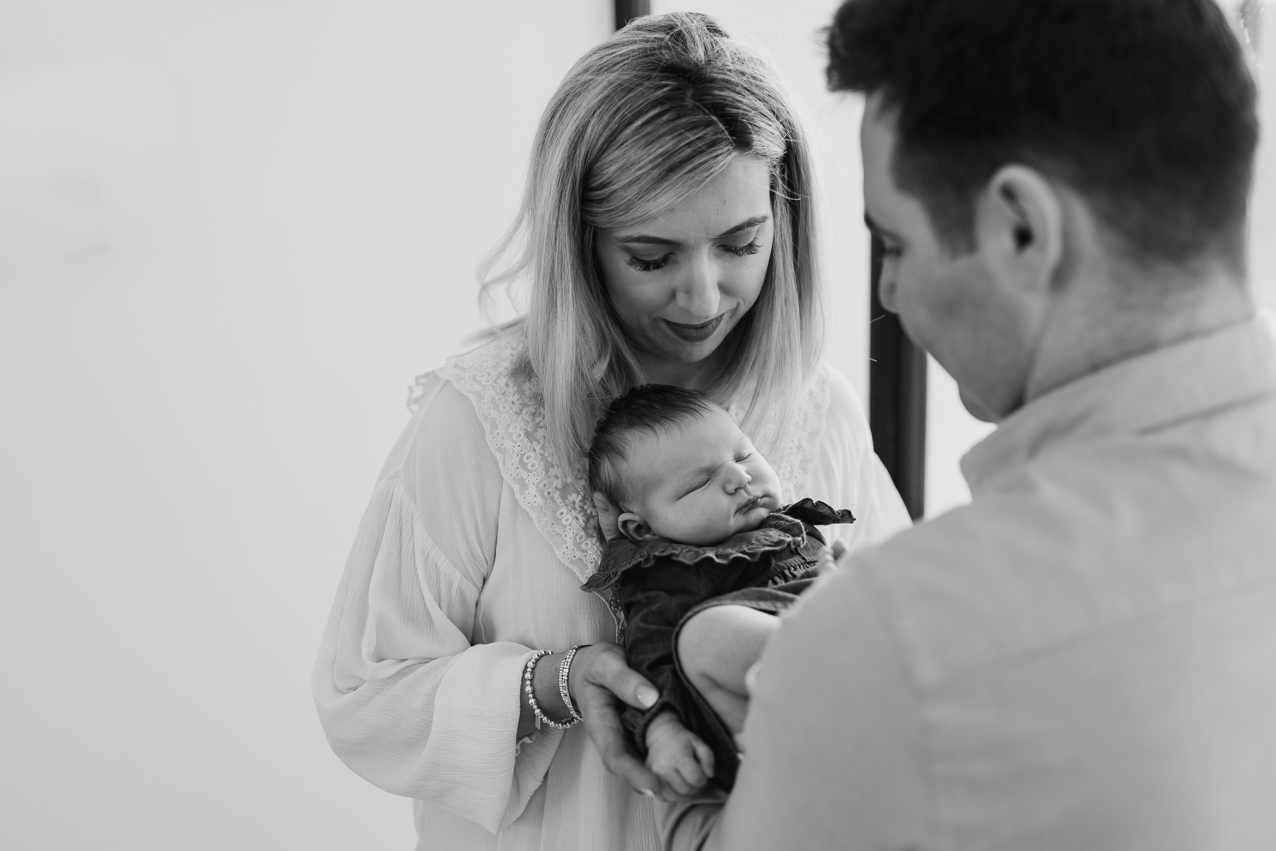 Mam & Baby during at home newborn shoot dublin