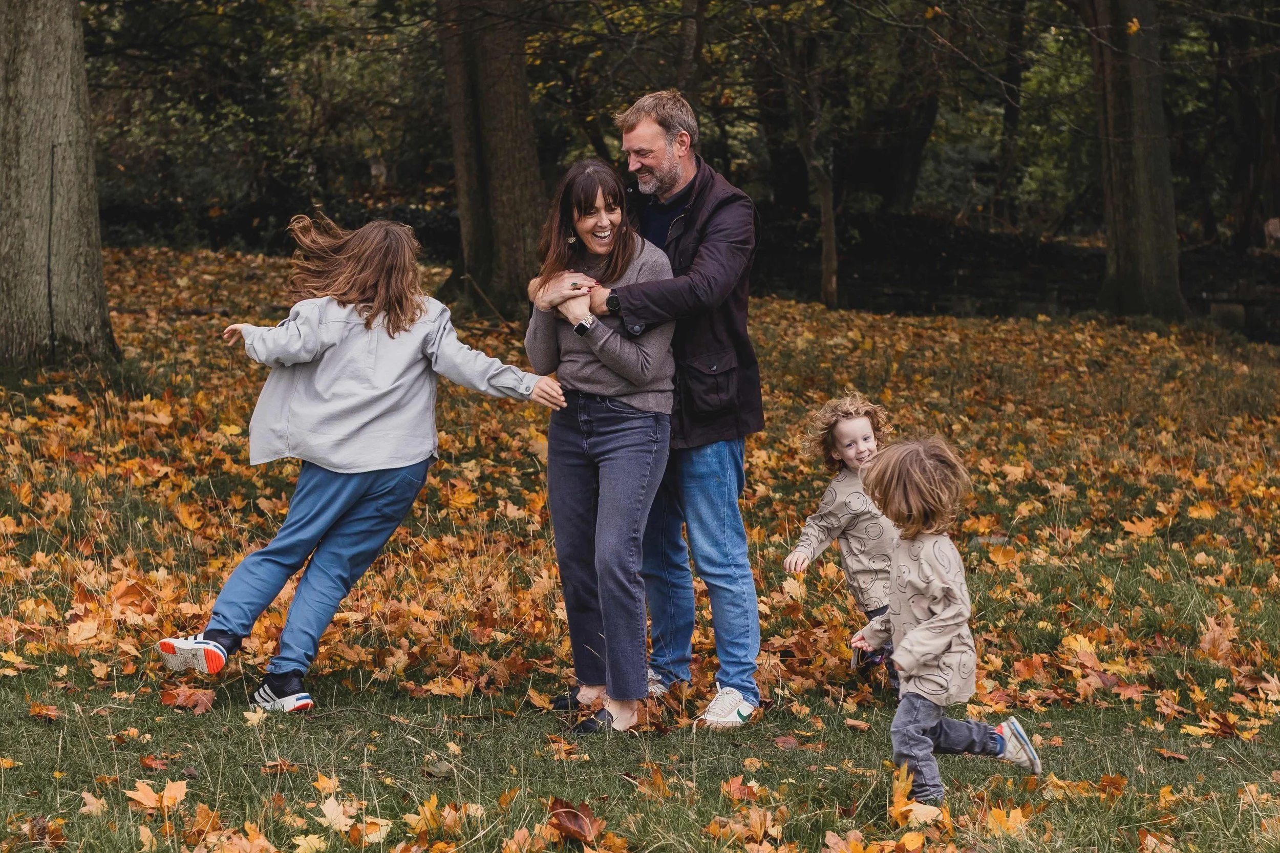 family of 5 during dublin family photoshoot