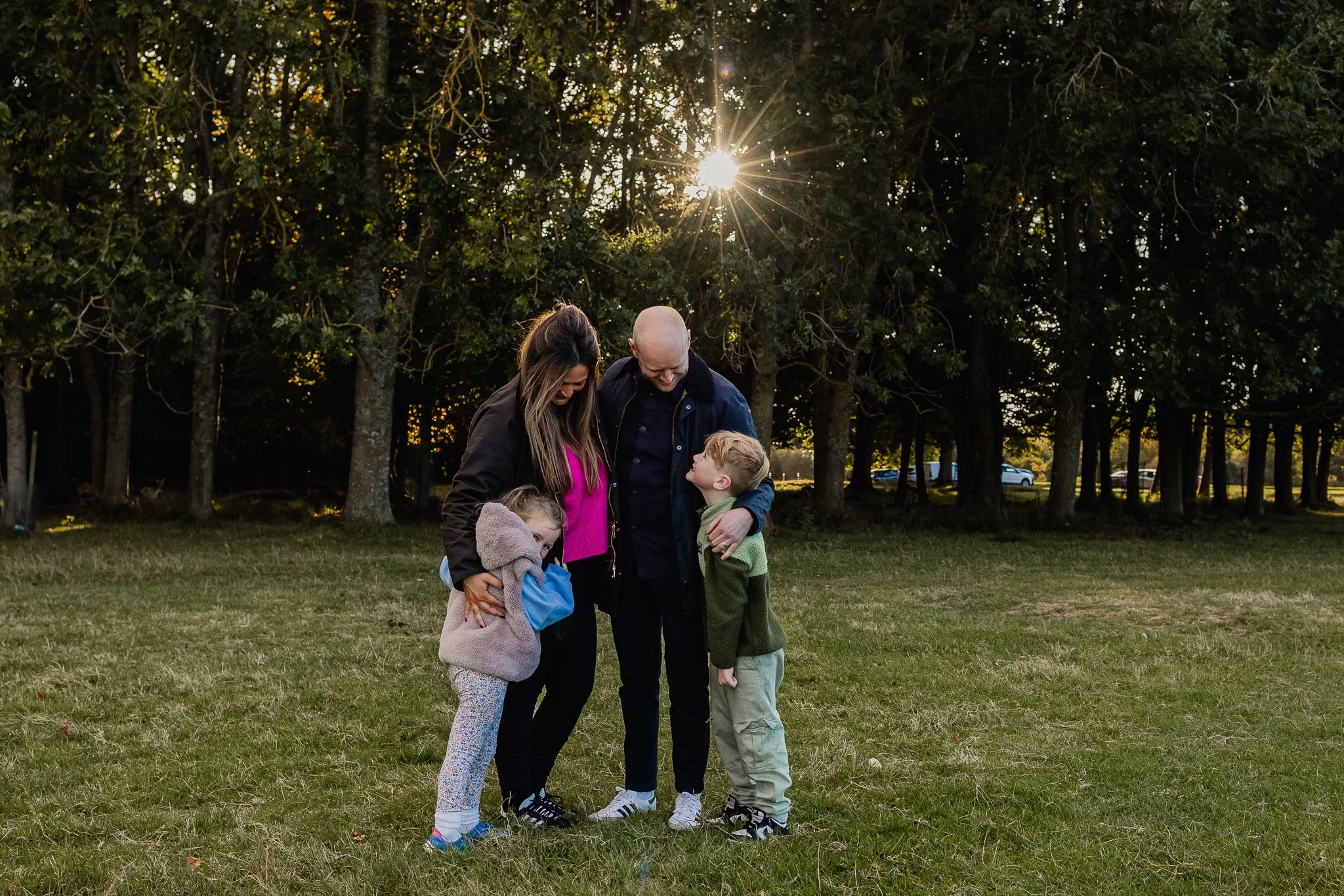 Family of 4 during raelaxed and stress free Dublin photoshoot
