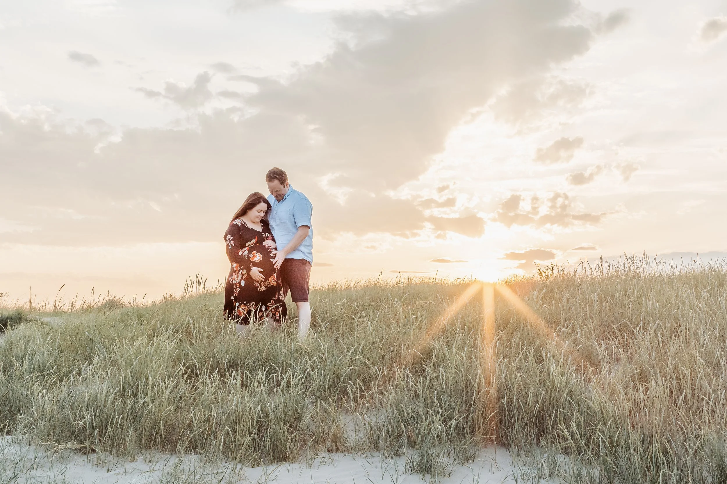 Family in Dollymount for Maternity photoshoot