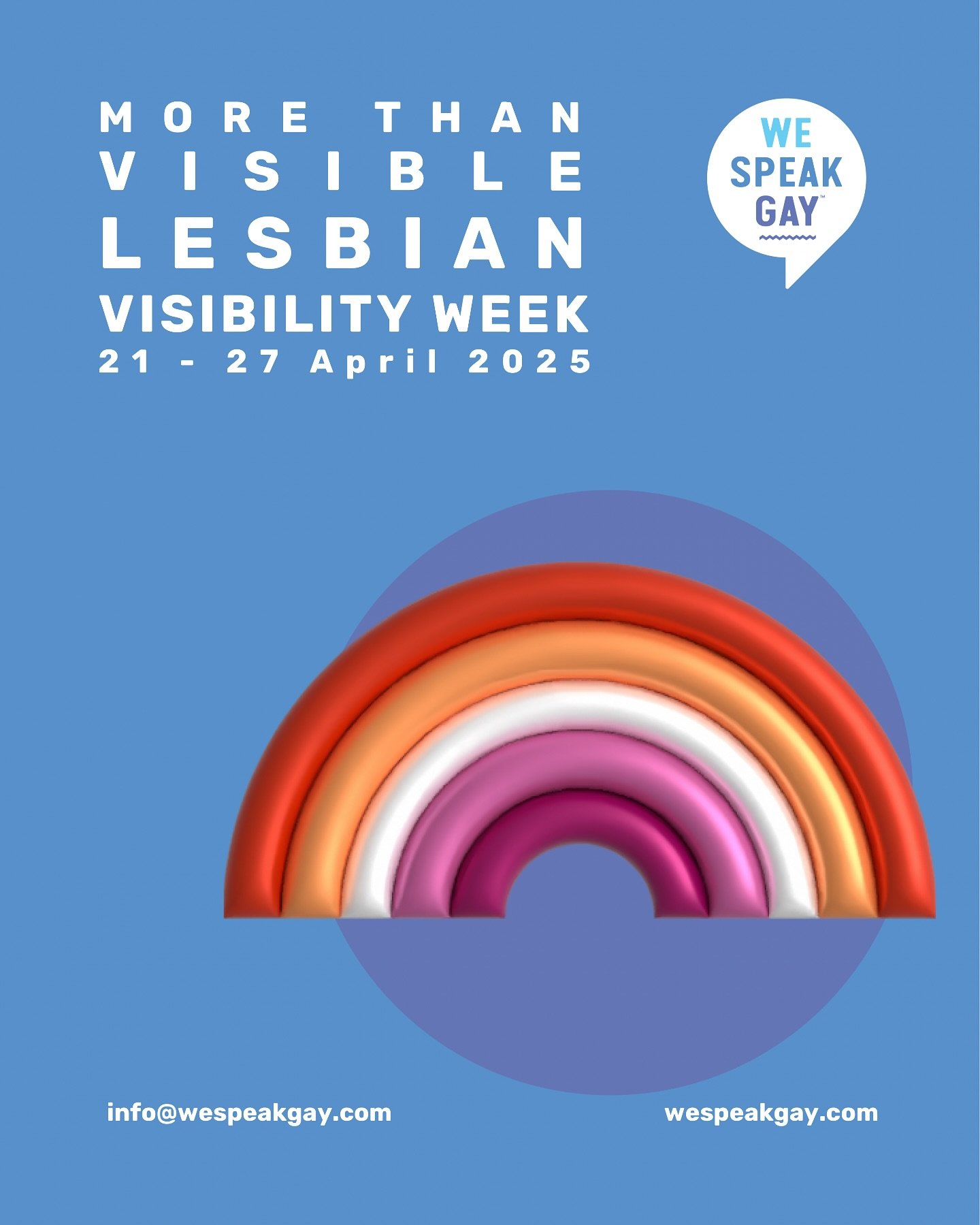 &ldquo;More Than Visible: Celebrating the Power, Voices, and Lives of Lesbians Everywhere&rdquo;

It&rsquo;s Lesbian Visibility Week &mdash; and this year, from April 21st to 27th, 2025, we&rsquo;re turning the volume all the way up.
Not just to be s