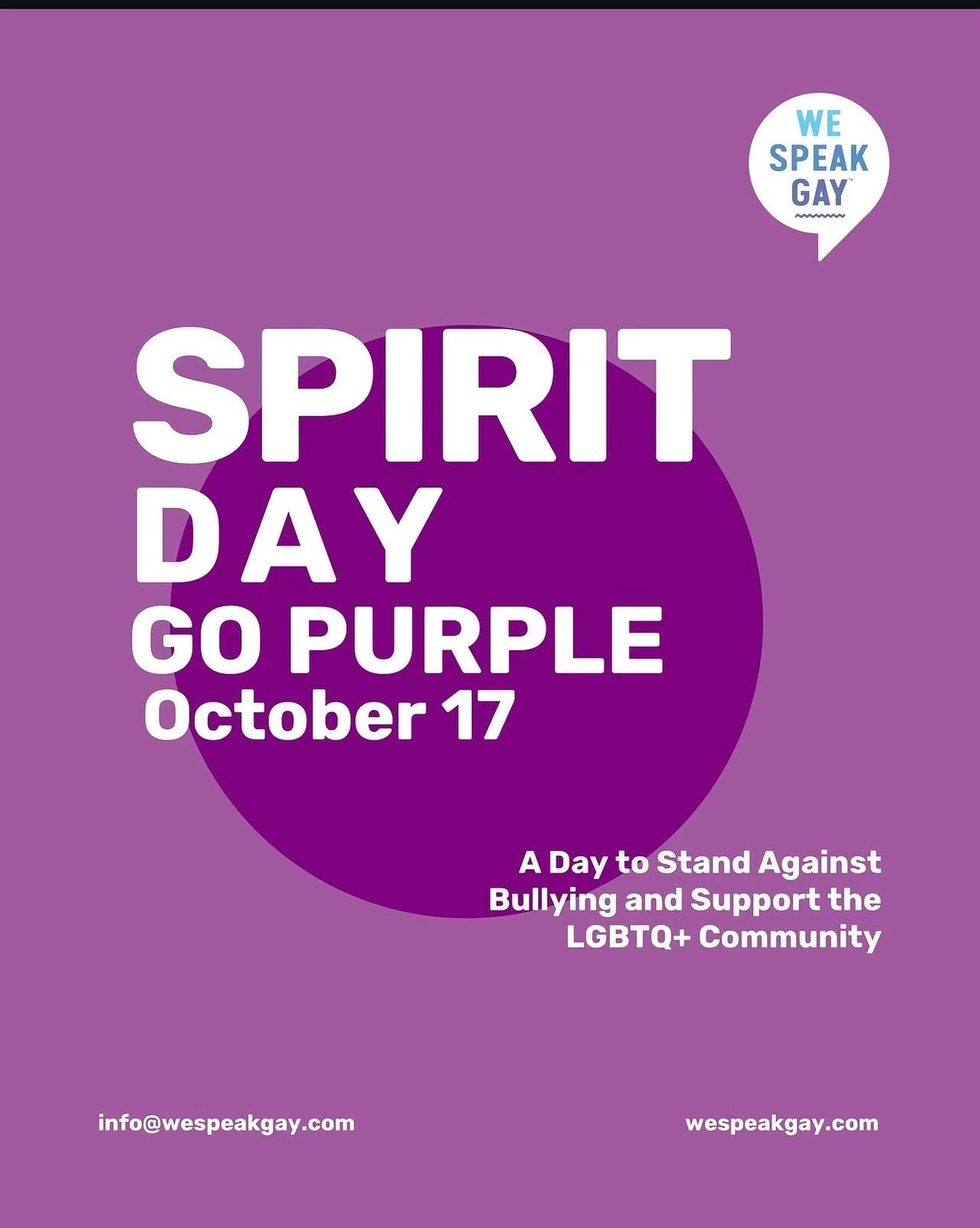 Spirit Day: Standing Against Bullying and Supporting LGBTQ+ Youth
Spirit Day, celebrated every third Thursday in October, is a global movement to stand against bullying and support LGBTQ+ youth. Founded in 2010 by Brittany McMillan, this day calls f