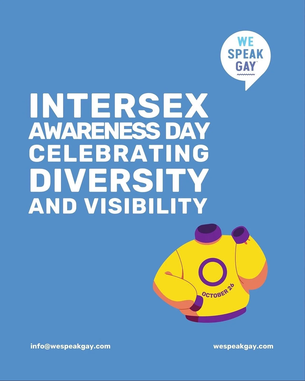 Intersex Awareness Day, observed on October 26, is dedicated to raising awareness about intersex individuals and their experiences. But what does &ldquo;intersex&rdquo; mean? Intersex is a term for people born with natural variations in physical sex 