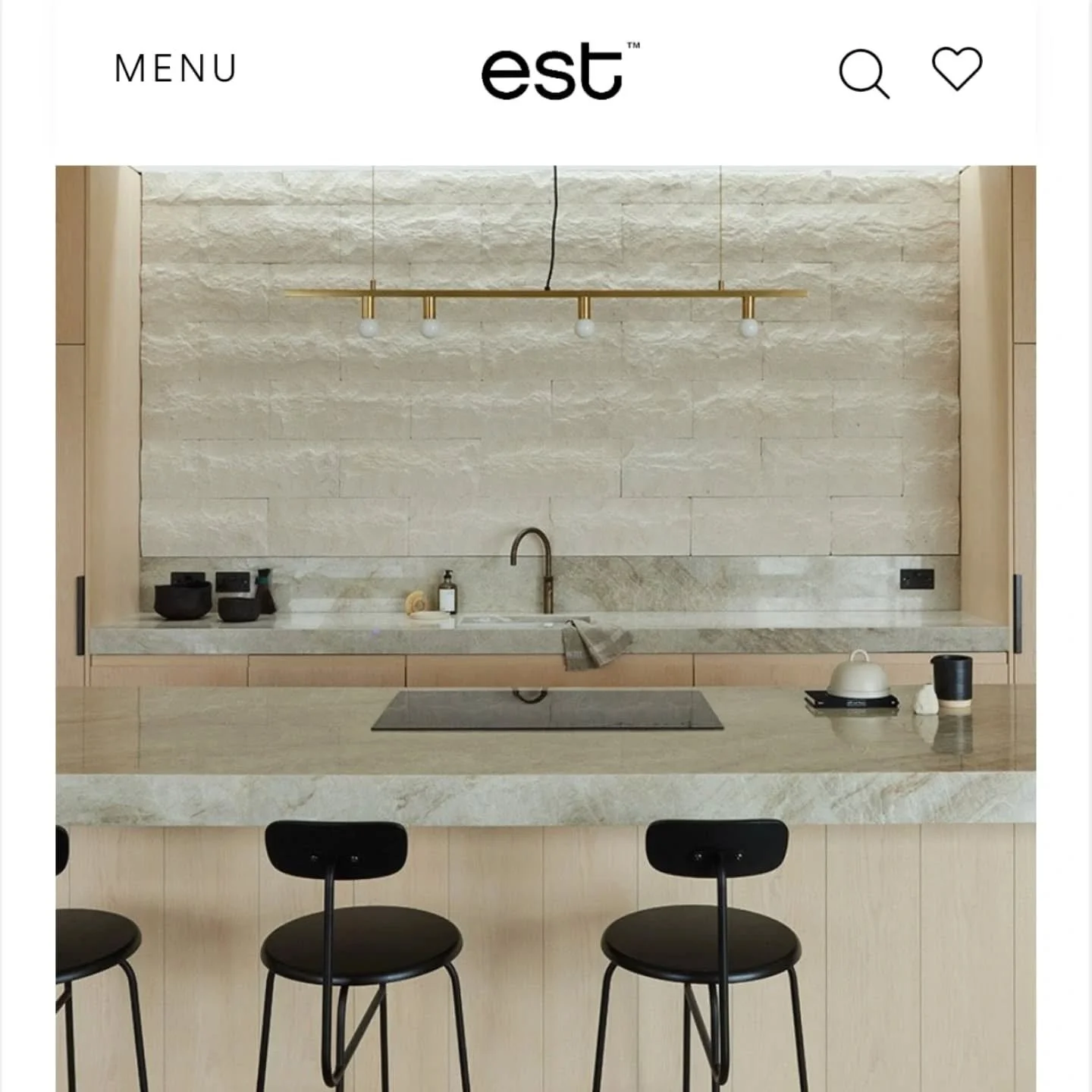 It's a dream to be featured on @est._living 
A project we nurtured from first sketch to final styling, up in the beautiful Hebrideas, both remotely from our studio in Bath, and on site itself.