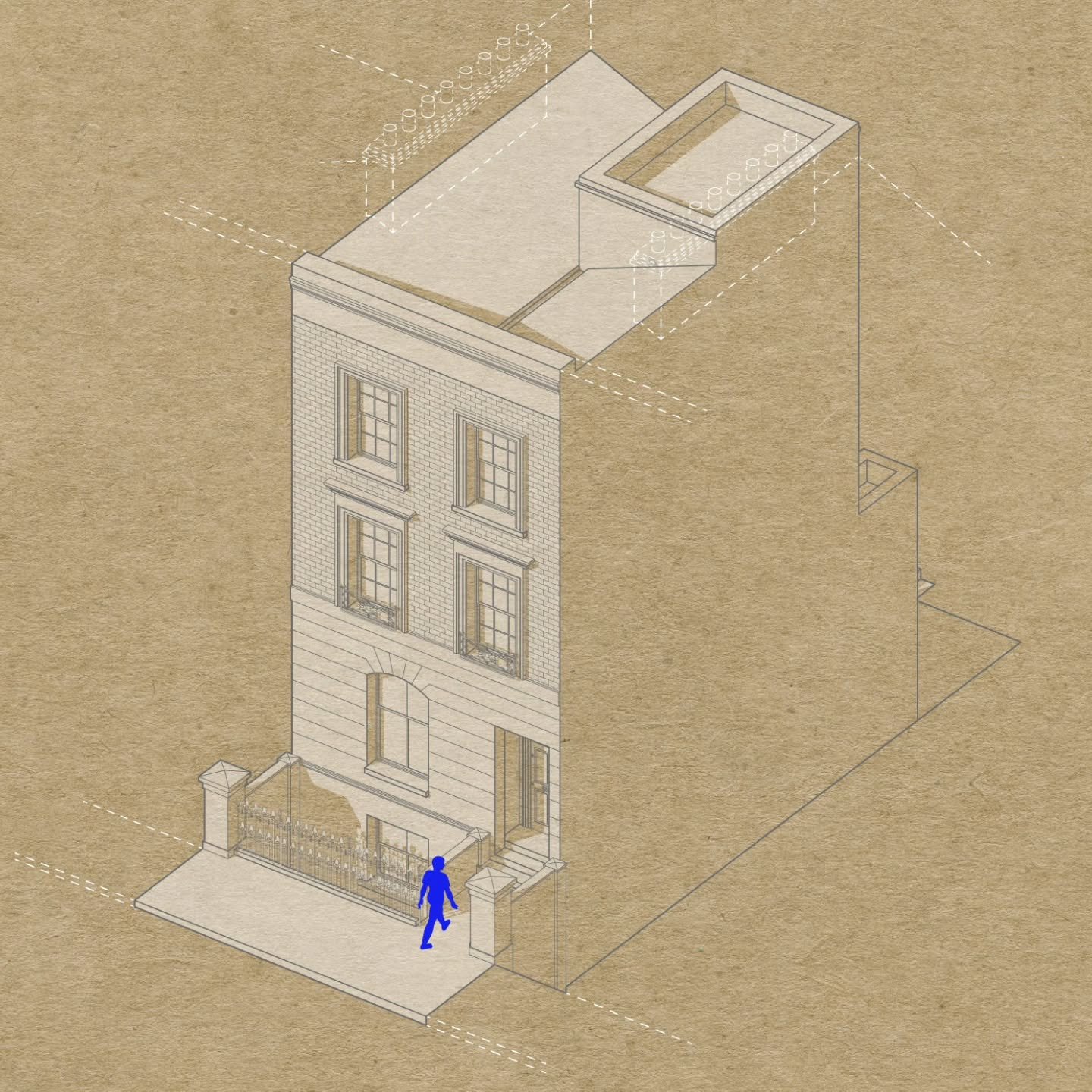 PROJECT / ISLINGTON, LONDON: Full service Architecture &amp; Interior Design.
Extension, full refurbishment. Keep scrolling for a peek into the scheme. 
Such a wonderful time had designing the 5 floors of this townhouse. Currently in technical design
