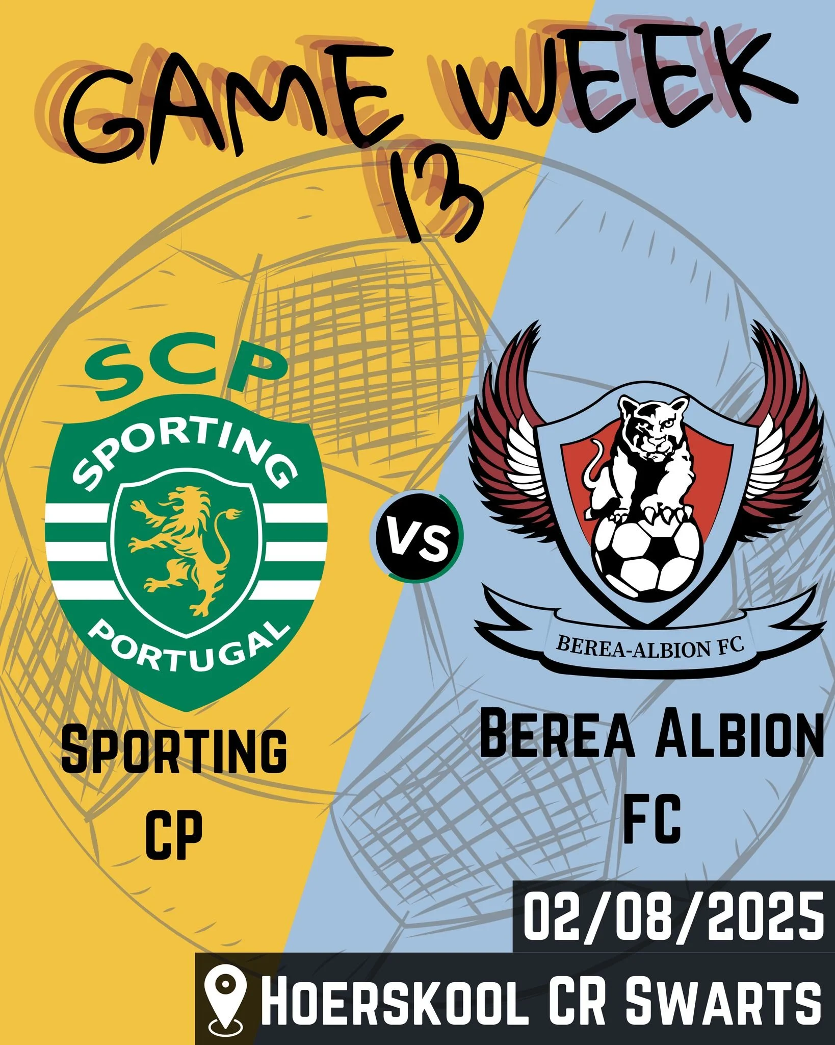 📅 GAME WEEK 13 &ndash; BEREA ALBION FC 🔥⚽

A full round of away matchups for our youth and senior squads, with just one team holding the fort at home 💪 Let&rsquo;s take the fight on the road, Albion! 💙

🔴 Saturday, 2 August 2025

🛫 Away Fixture